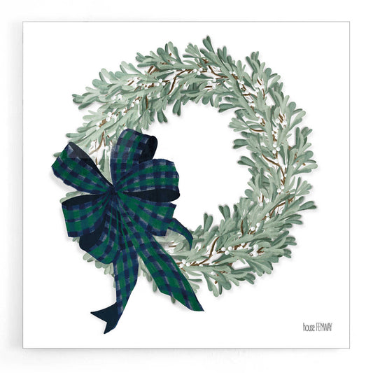 Epic Art 'Mistletoe Wreath' by House Fenway, Acrylic Glass Wall Art