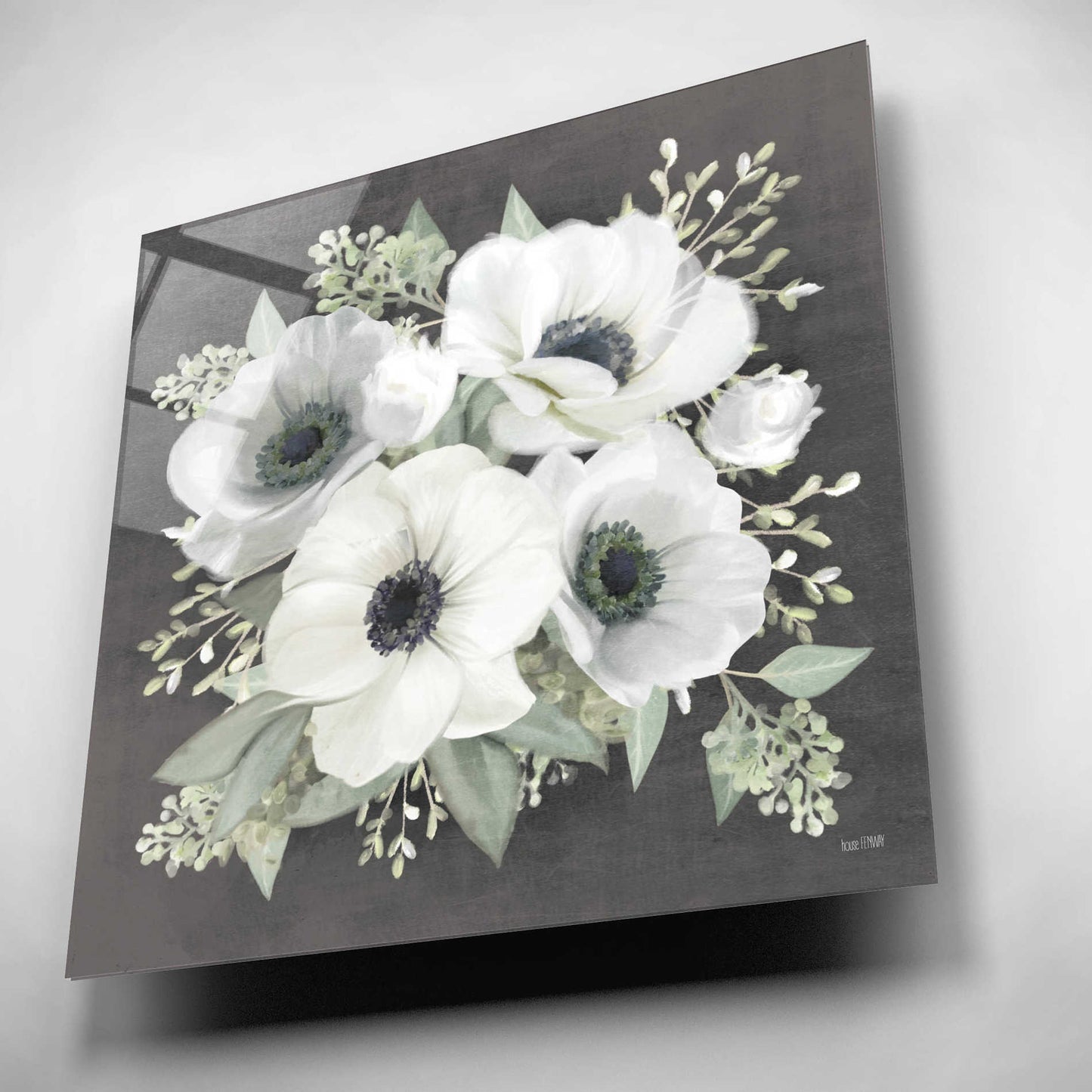 Epic Art 'Anemone Square I' by House Fenway, Acrylic Glass Wall Art,12x12