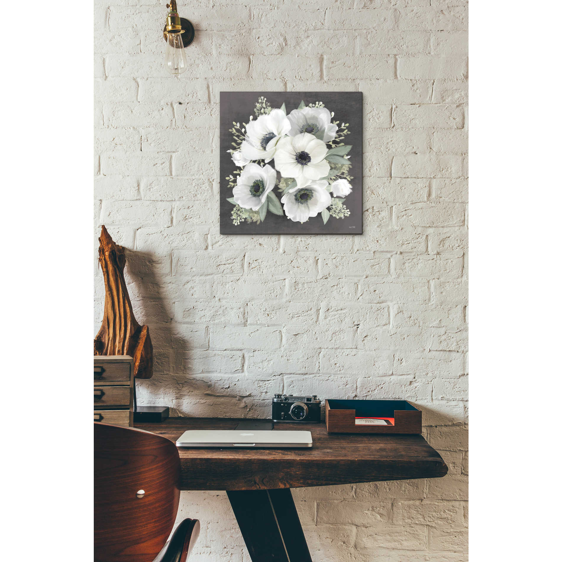 Epic Art 'Anemone Square II' by House Fenway, Acrylic Glass Wall Art,12x12