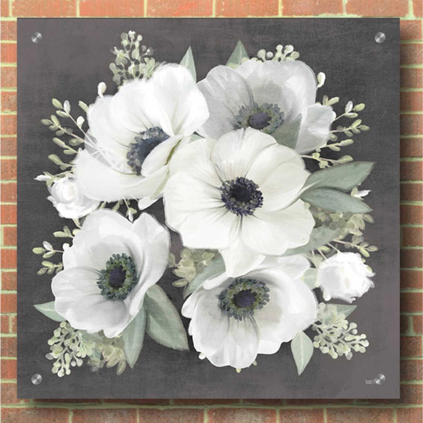 Epic Art 'Anemone Square II' by House Fenway, Acrylic Glass Wall Art,36x36