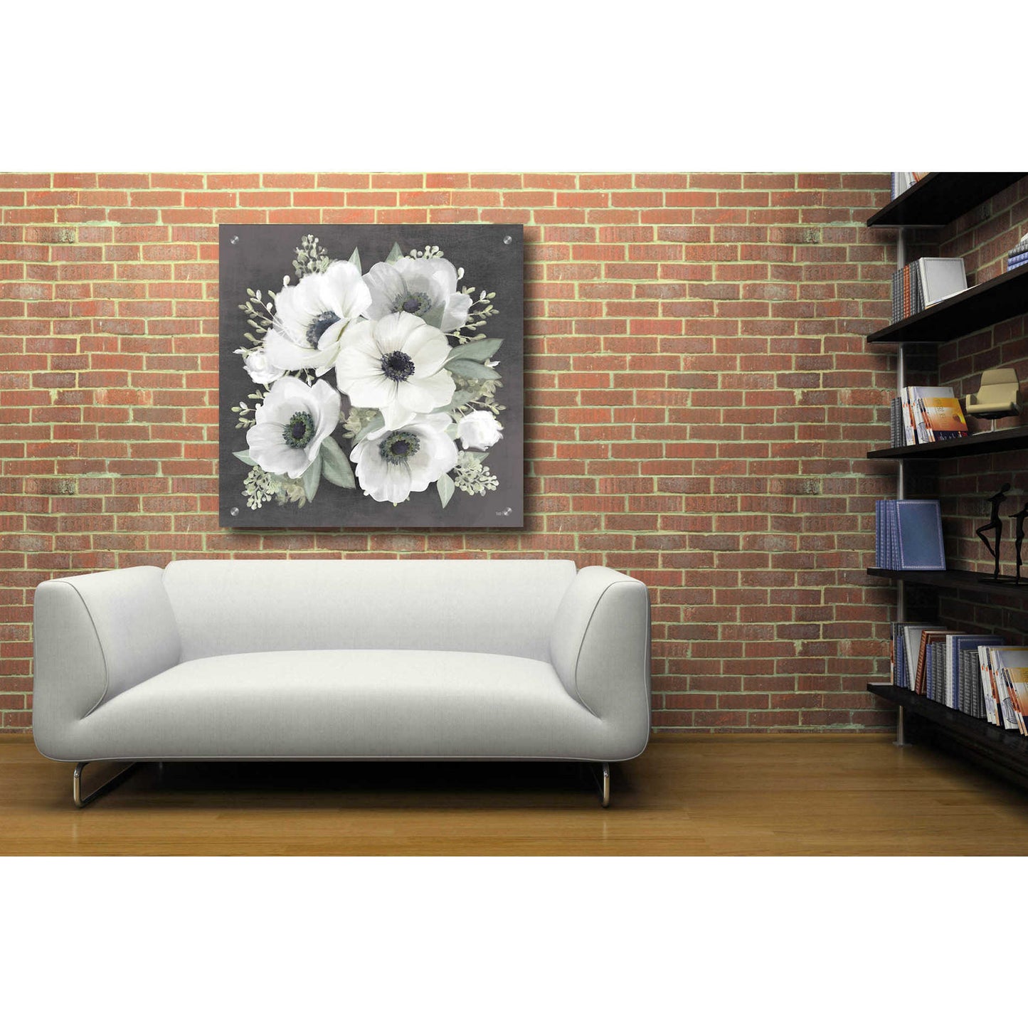 Epic Art 'Anemone Square II' by House Fenway, Acrylic Glass Wall Art,36x36