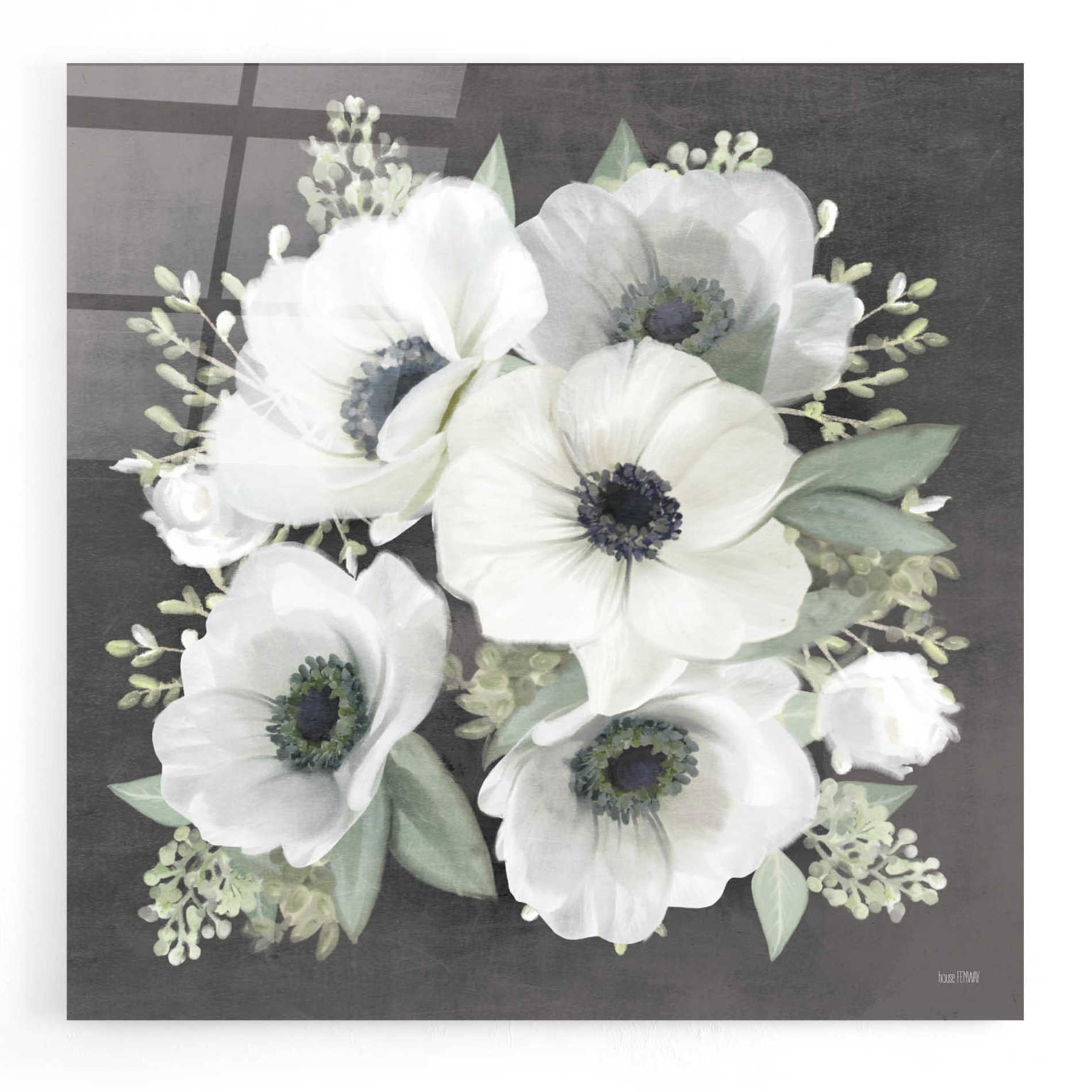 Epic Art 'Anemone Square II' by House Fenway, Acrylic Glass Wall Art