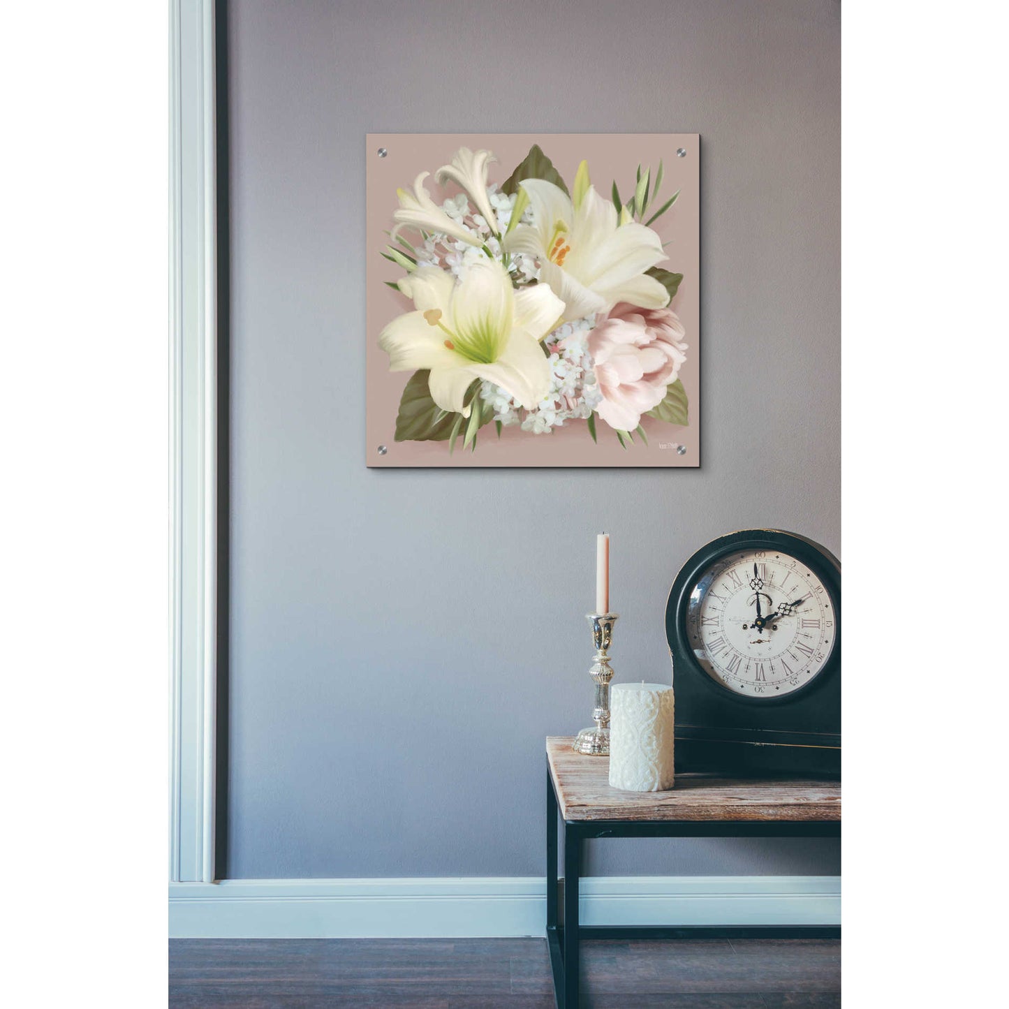 Epic Art 'Spring Lily Bouquet' by House Fenway, Acrylic Glass Wall Art,24x24