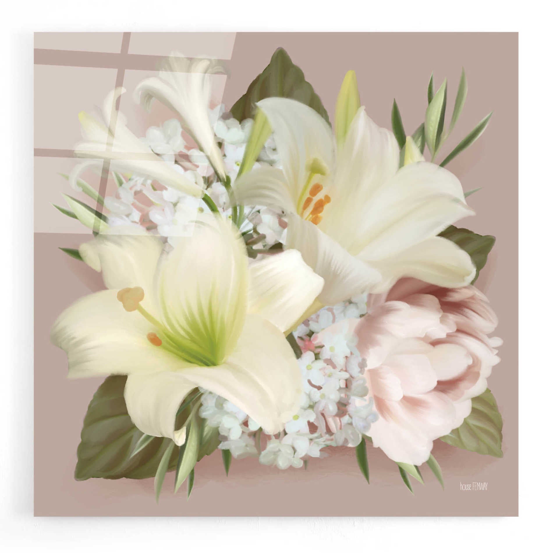 Epic Art 'Spring Lily Bouquet' by House Fenway, Acrylic Glass Wall Art