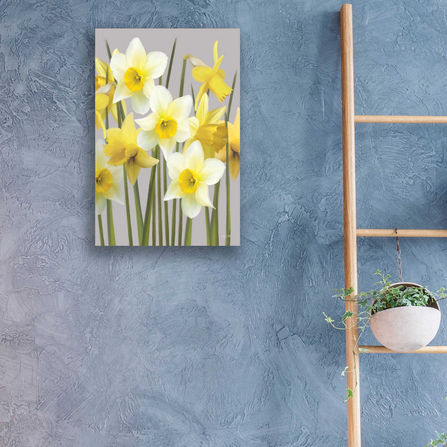 Epic Art 'Spring Daffodils' by House Fenway, Acrylic Glass Wall Art,16x24