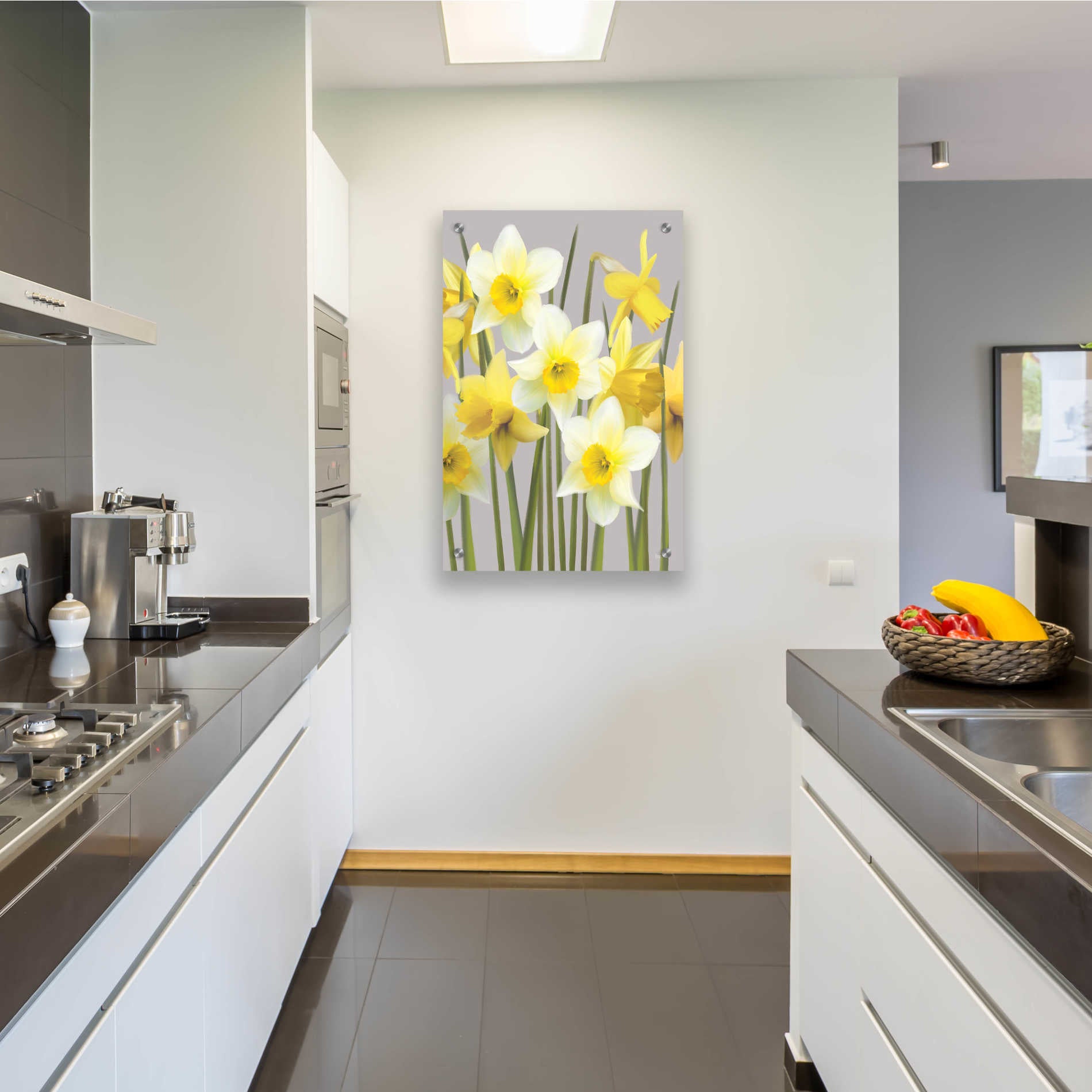 Epic Art 'Spring Daffodils' by House Fenway, Acrylic Glass Wall Art,24x36