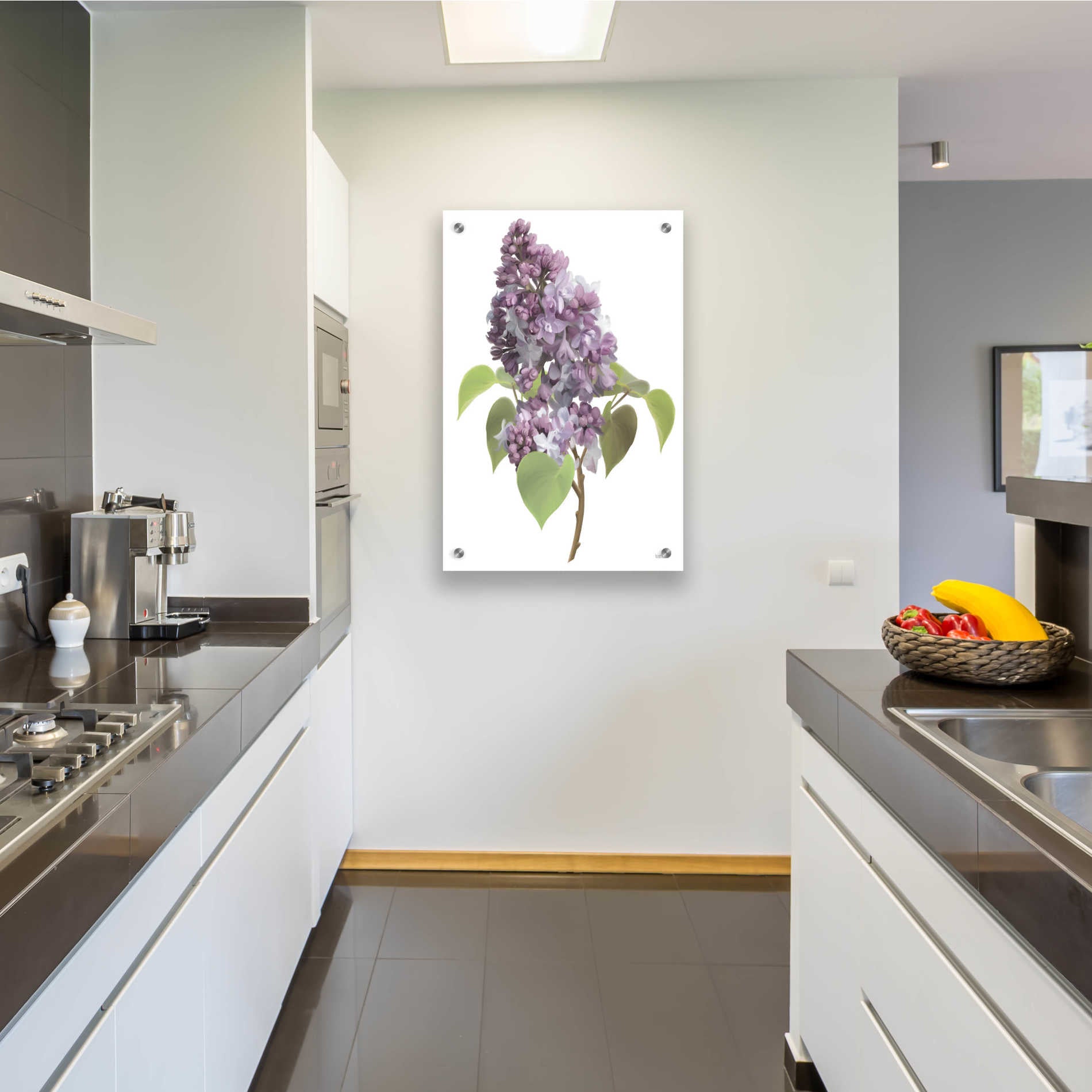 Epic Art 'Lilac Stem' by House Fenway, Acrylic Glass Wall Art,24x36