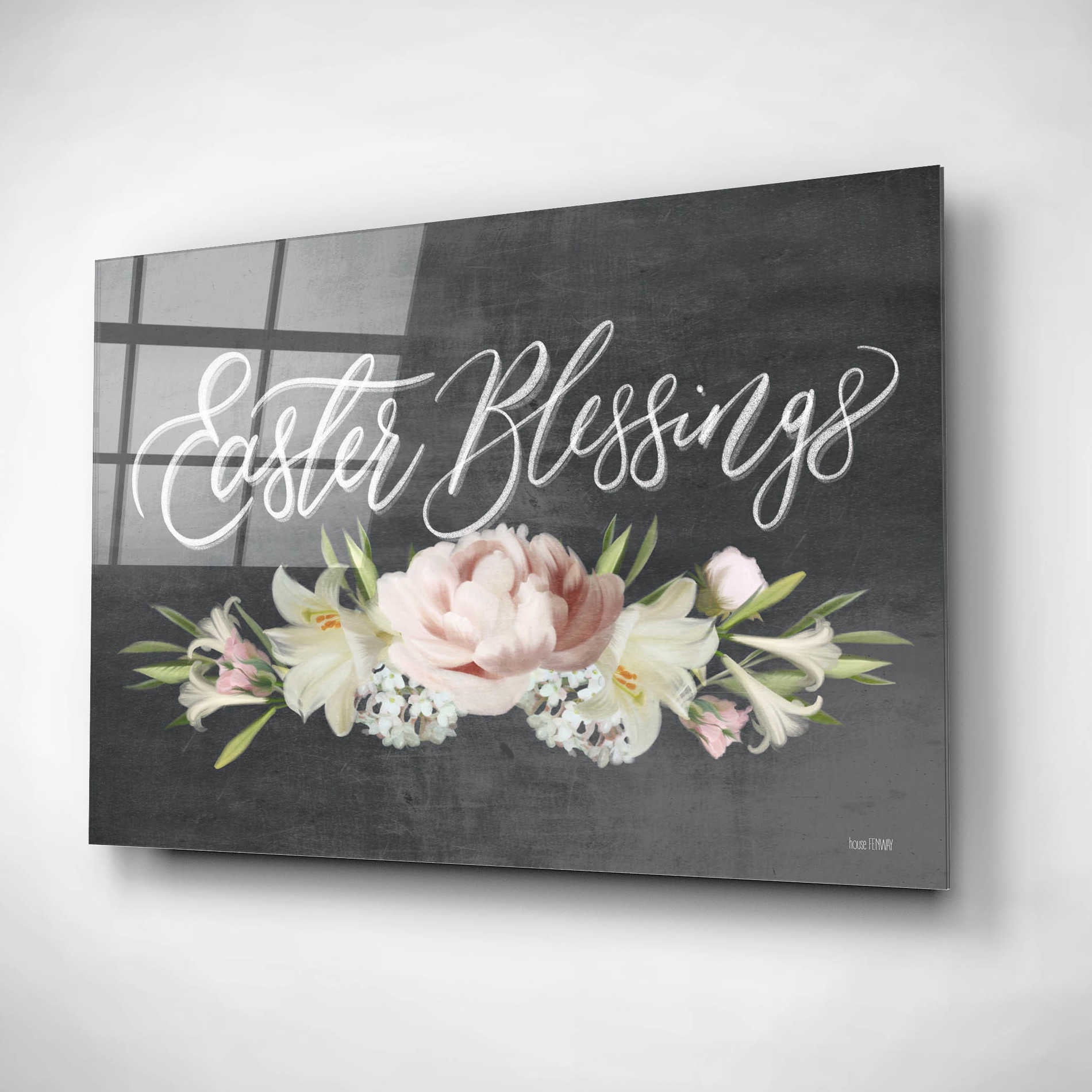 Epic Art 'Easter Blessings' by House Fenway, Acrylic Glass Wall Art,16x12