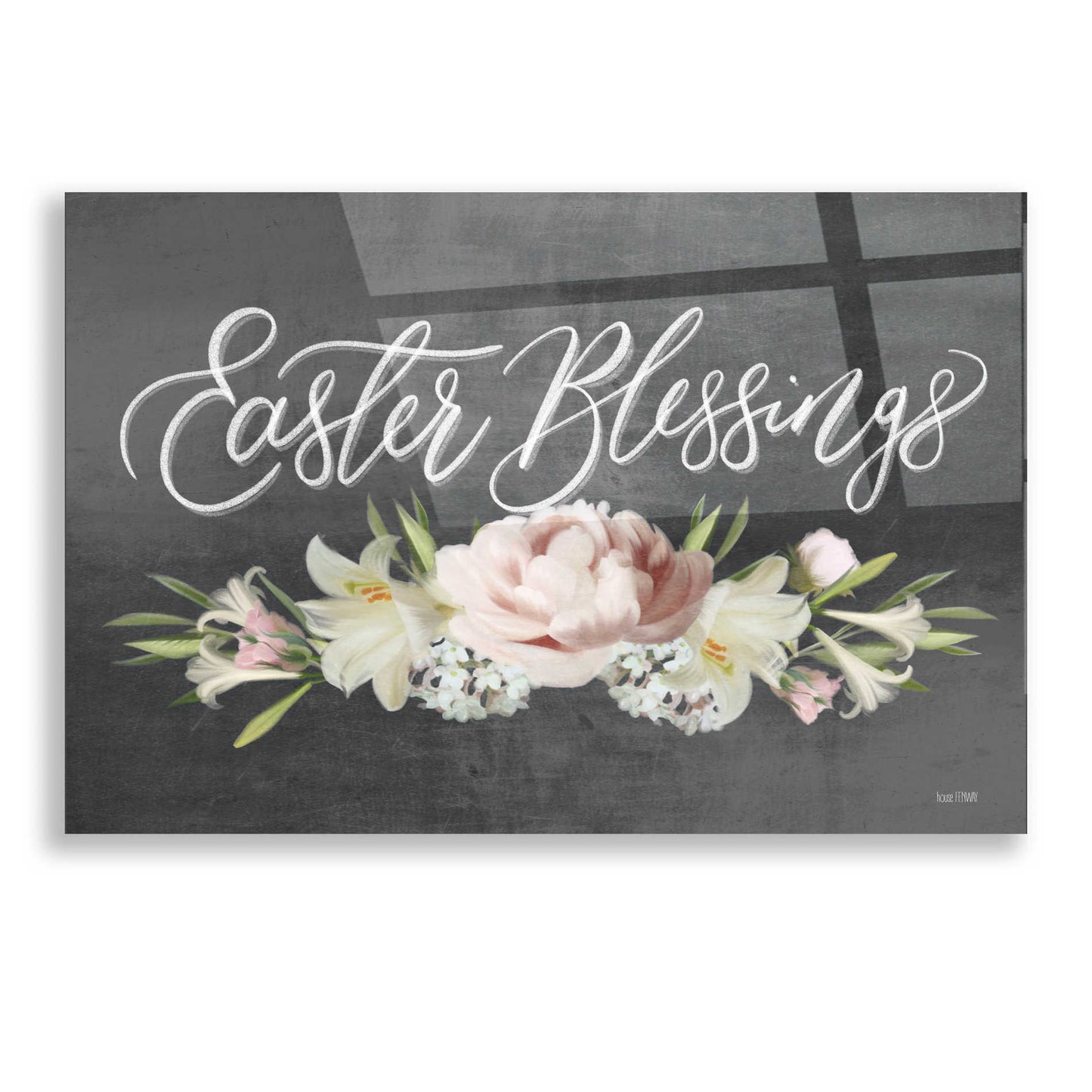 Epic Art 'Easter Blessings' by House Fenway, Acrylic Glass Wall Art,16x12