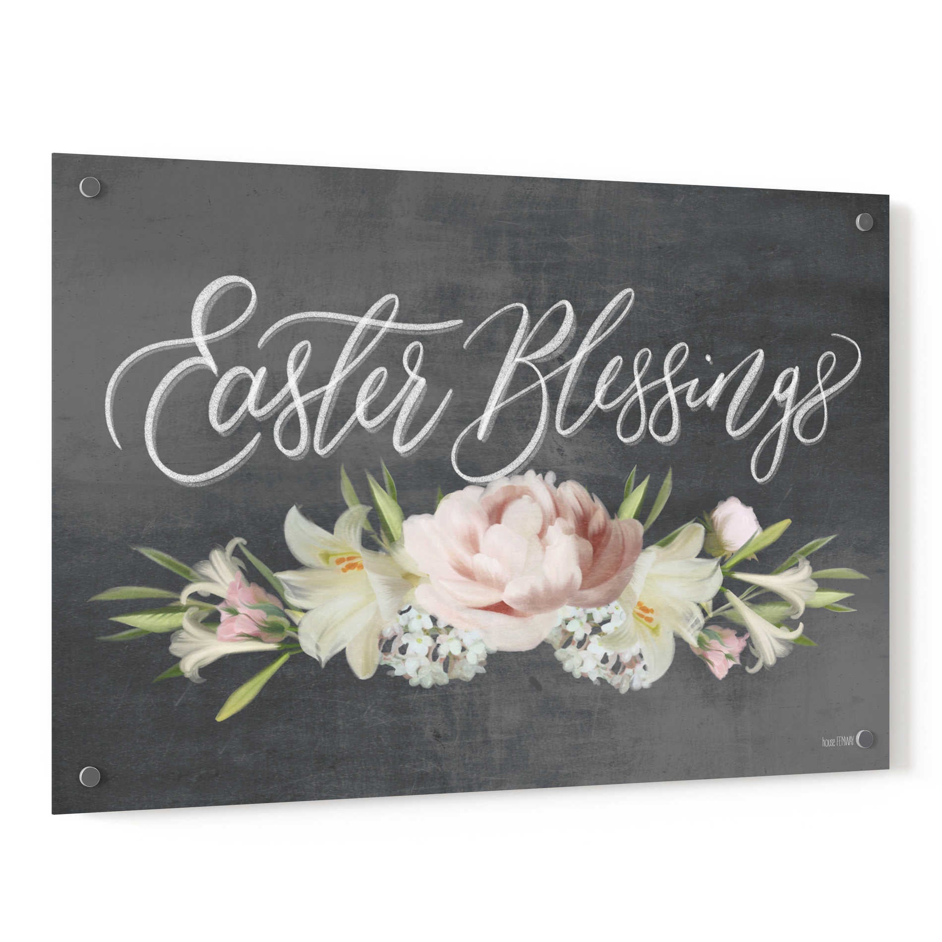 Epic Art 'Easter Blessings' by House Fenway, Acrylic Glass Wall Art,36x24