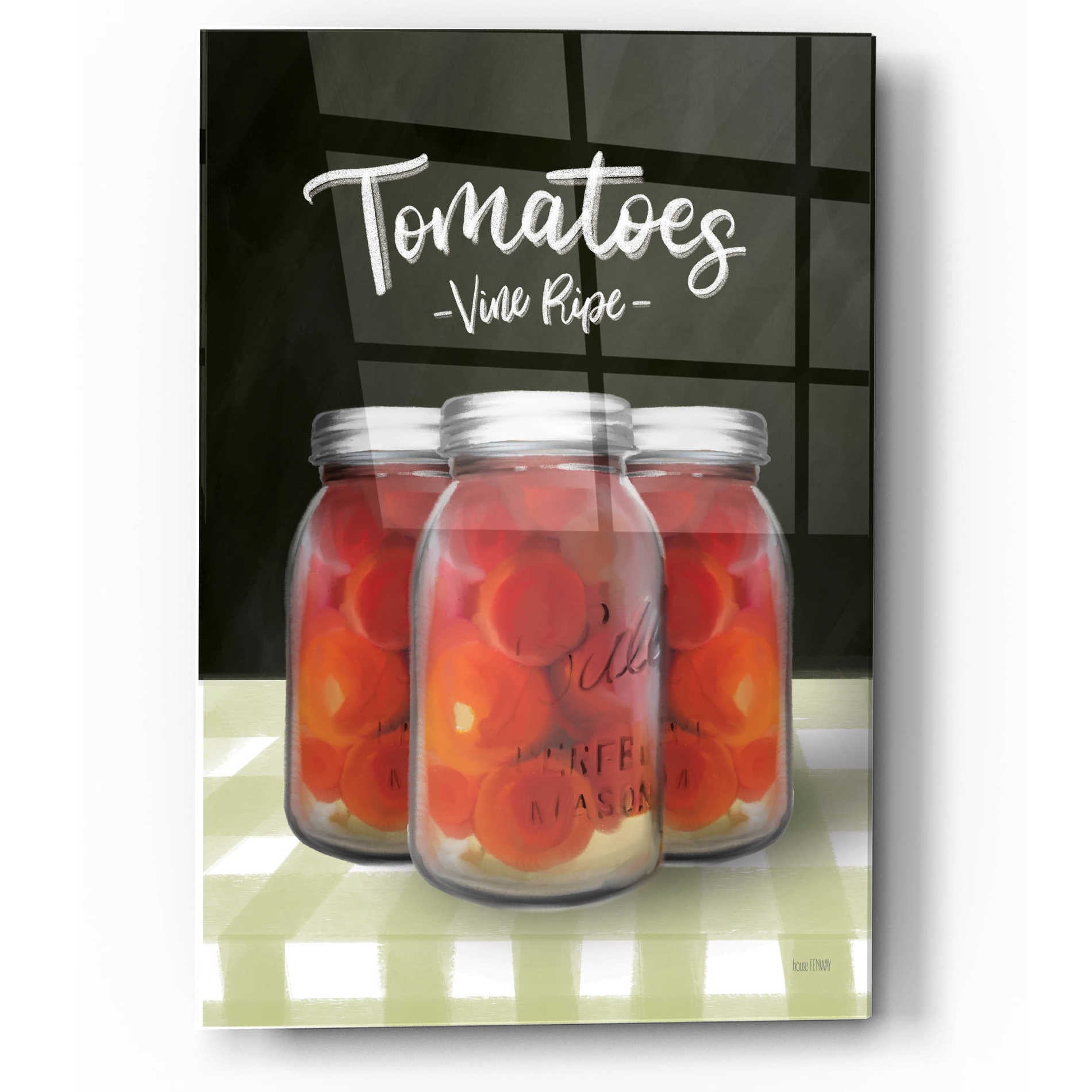 Epic Art 'Farm Fresh Tomatoes' by House Fenway, Acrylic Glass Wall Art,12x16