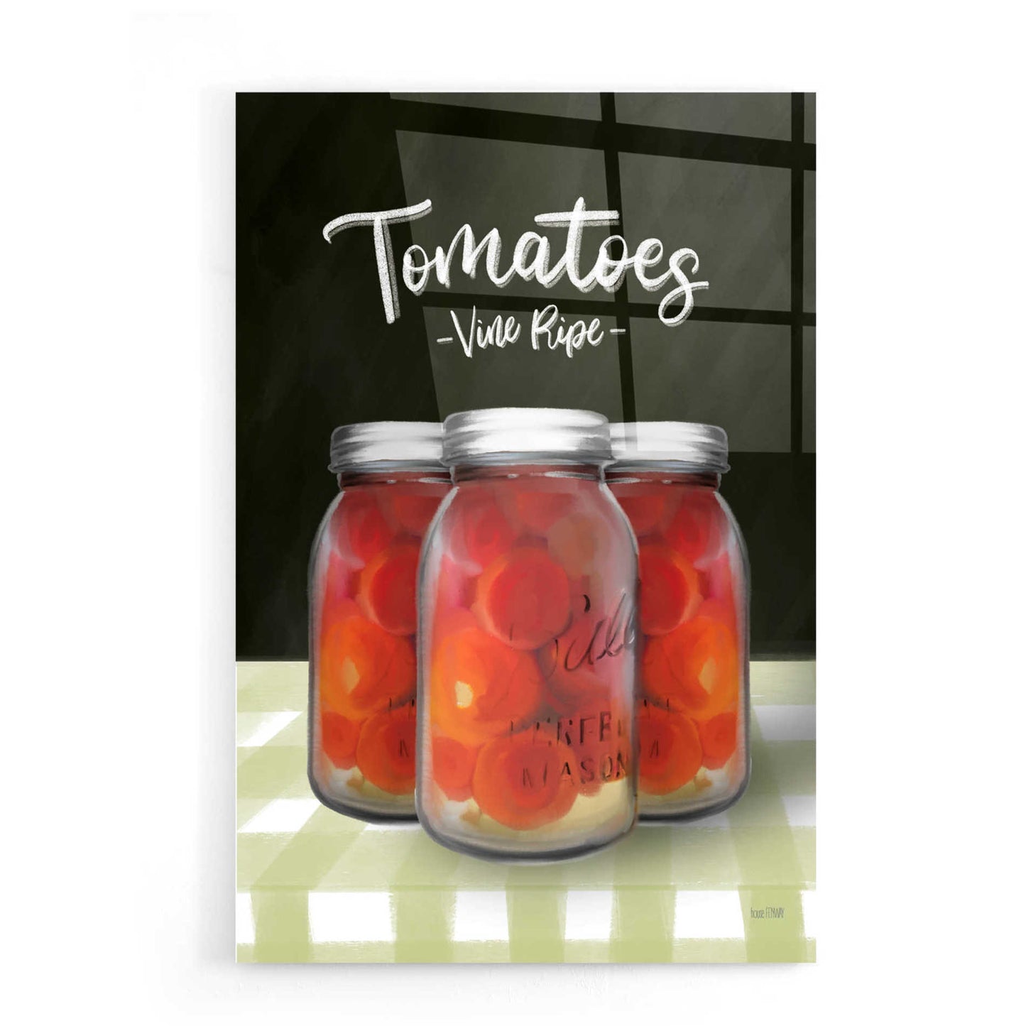 Epic Art 'Farm Fresh Tomatoes' by House Fenway, Acrylic Glass Wall Art,16x24