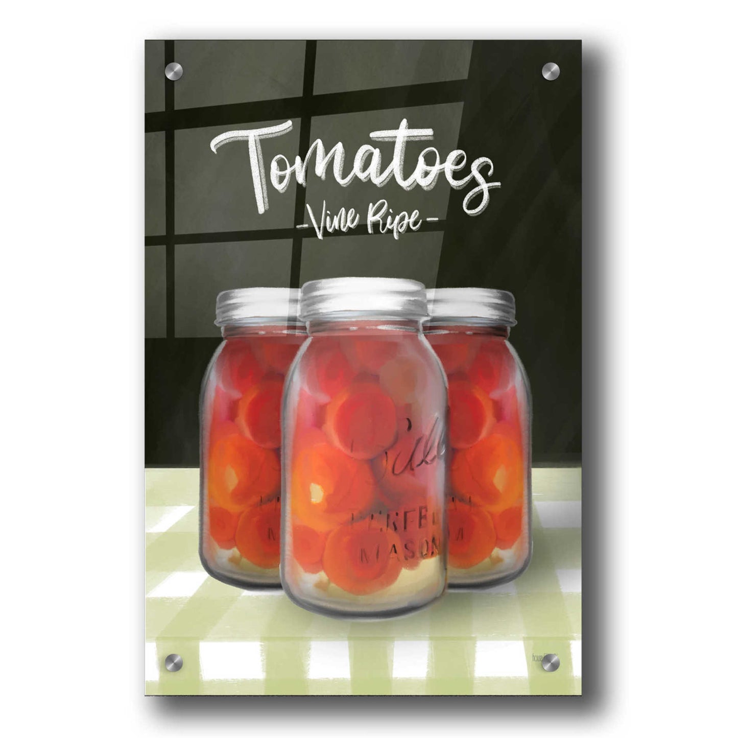 Epic Art 'Farm Fresh Tomatoes' by House Fenway, Acrylic Glass Wall Art,24x36