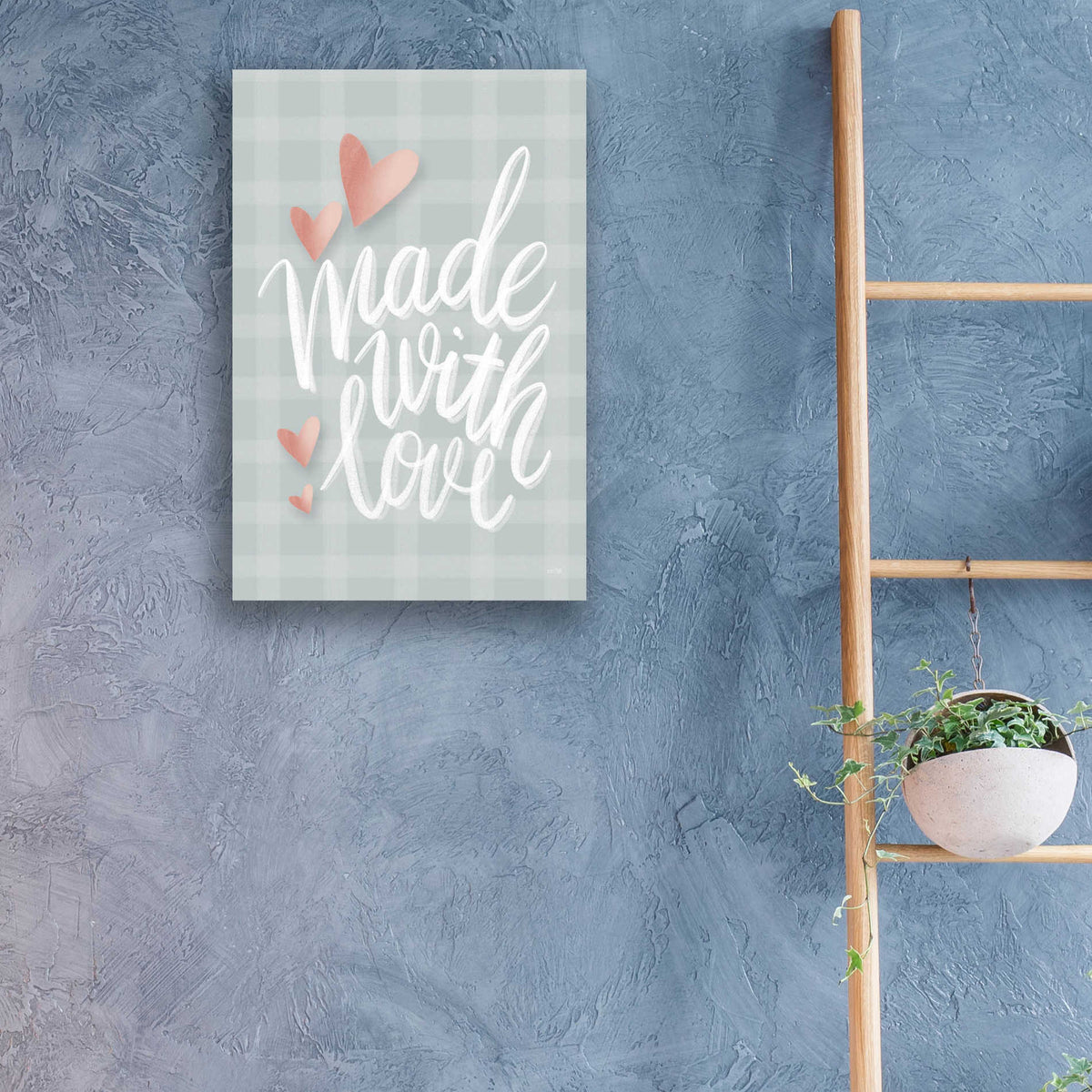 Epic Art 'Made with Love' by House Fenway, Acrylic Glass Wall Art,16x24