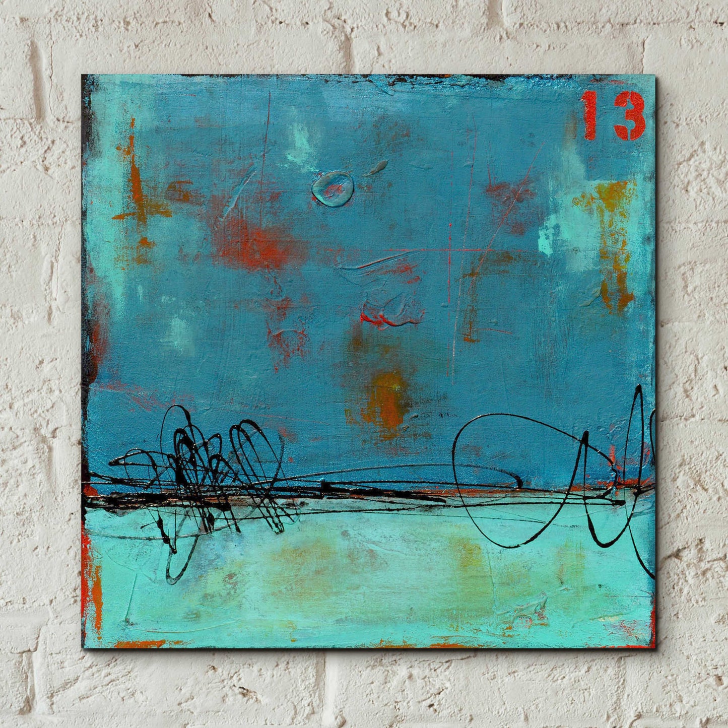 Epic Art 'Blue Bay Marina I' by Erin Ashley, Acrylic Glass Wall Art,12x12