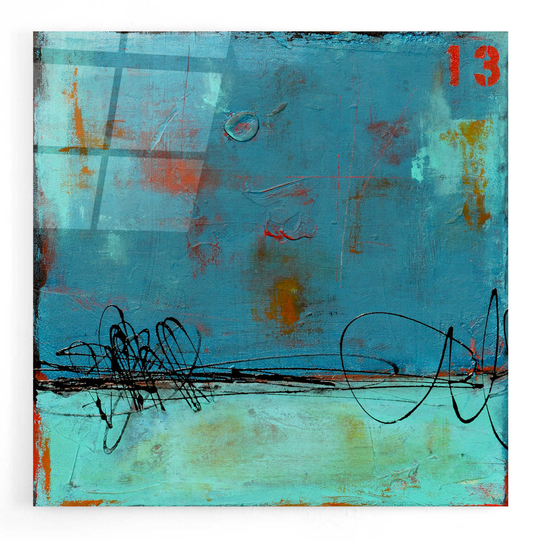 Epic Art 'Blue Bay Marina I' by Erin Ashley, Acrylic Glass Wall Art