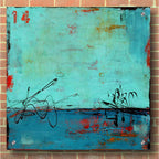 Epic Art 'Blue Bay Marina II' by Erin Ashley, Acrylic Glass Wall Art,36x36