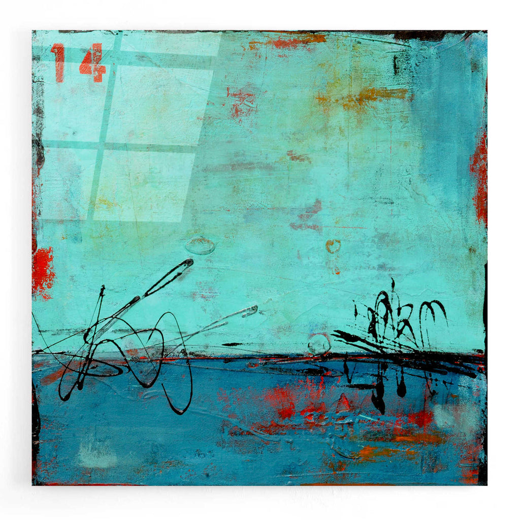 Epic Art 'Blue Bay Marina II' by Erin Ashley, Acrylic Glass Wall Art