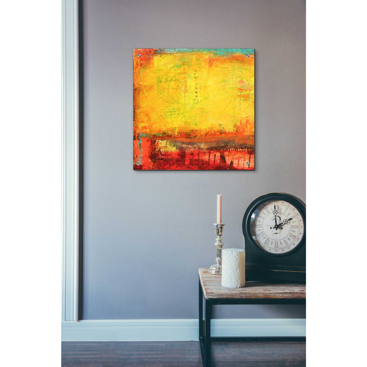 Epic Art 'Inner Circle II' by Erin Ashley, Acrylic Glass Wall Art,24x24