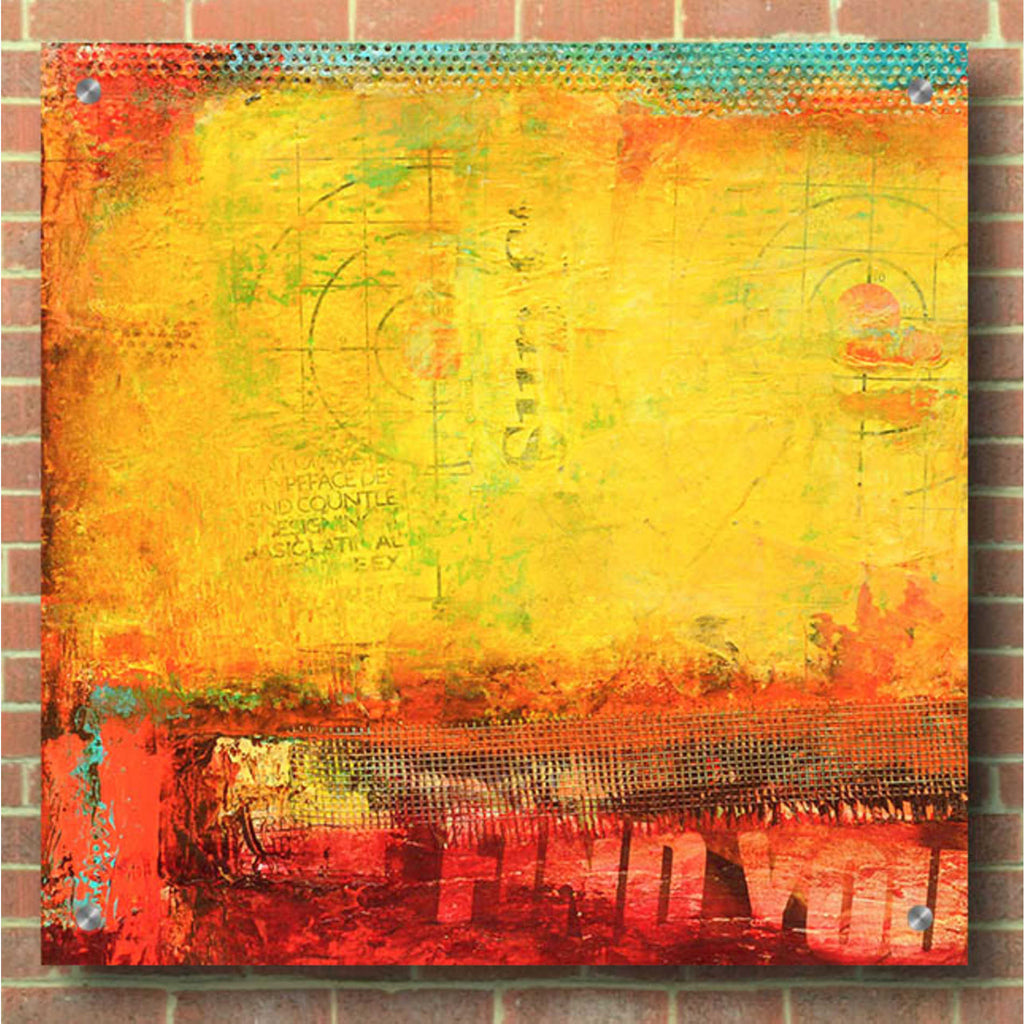 Epic Art 'Inner Circle II' by Erin Ashley, Acrylic Glass Wall Art,36x36