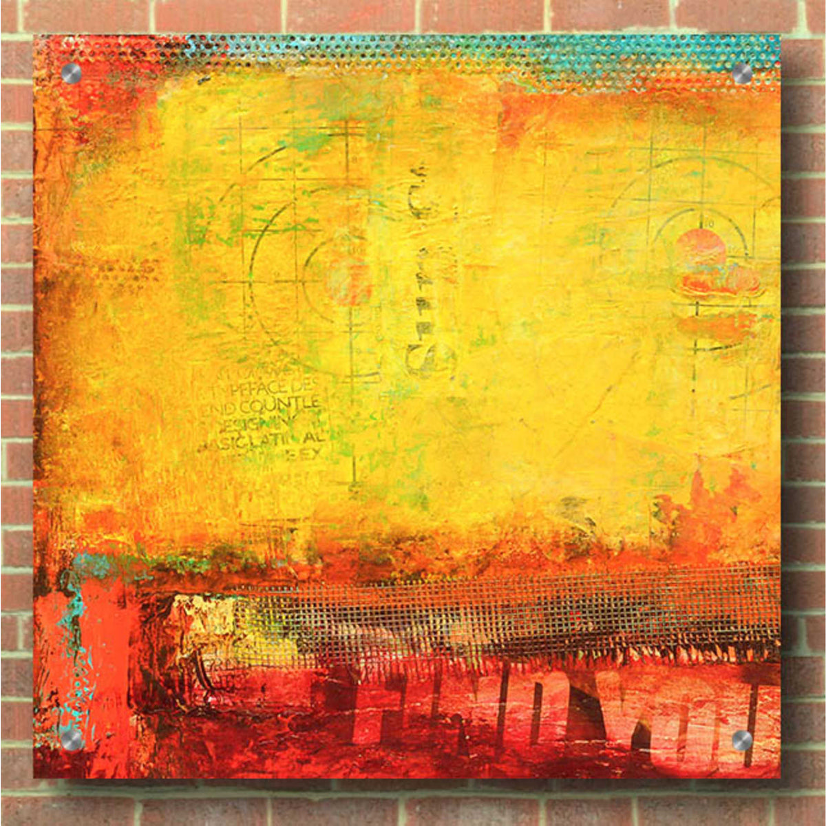 Epic Art 'Inner Circle II' by Erin Ashley, Acrylic Glass Wall Art,36x36