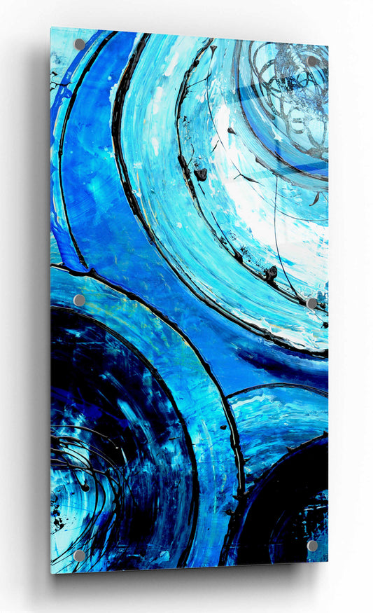 Epic Art 'Blue Moons II' by Erin Ashley, Acrylic Glass Wall Art