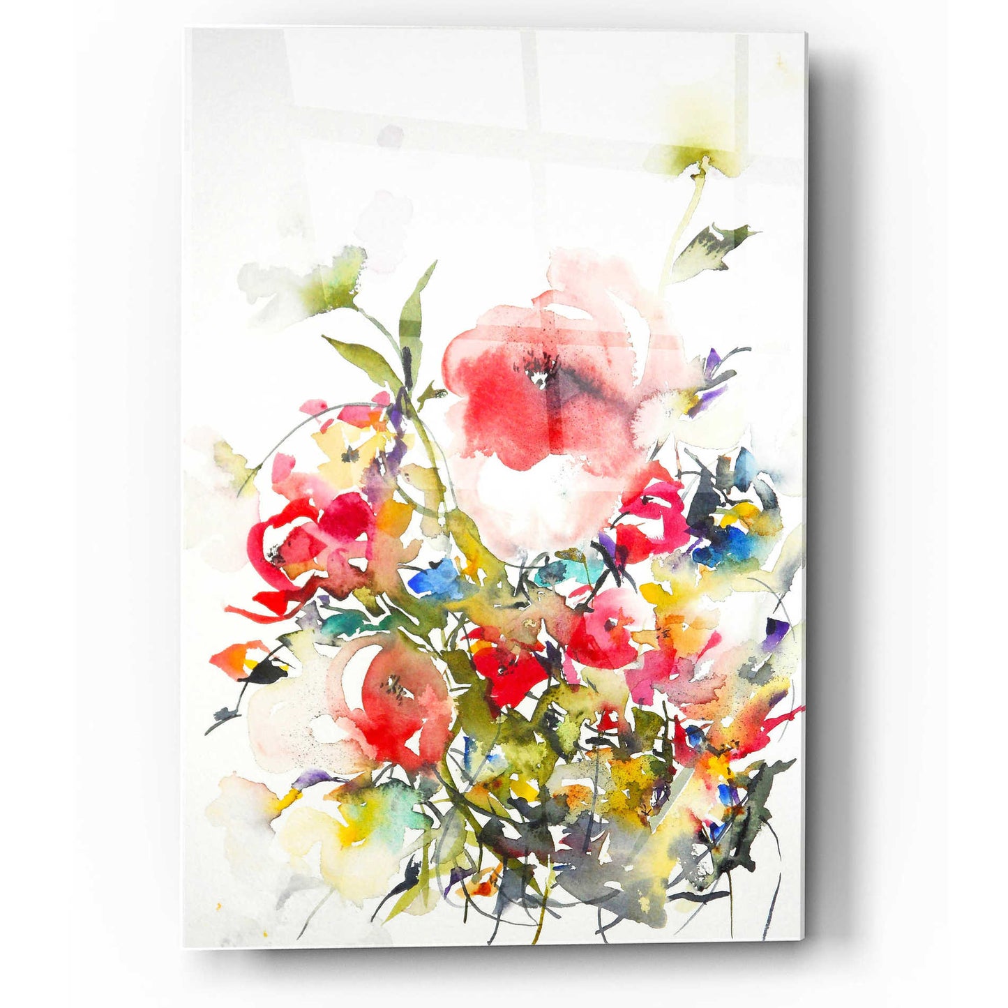 Epic Art 'Summer Garden One' by Karin Johannesson, Acrylic Glass Wall Art