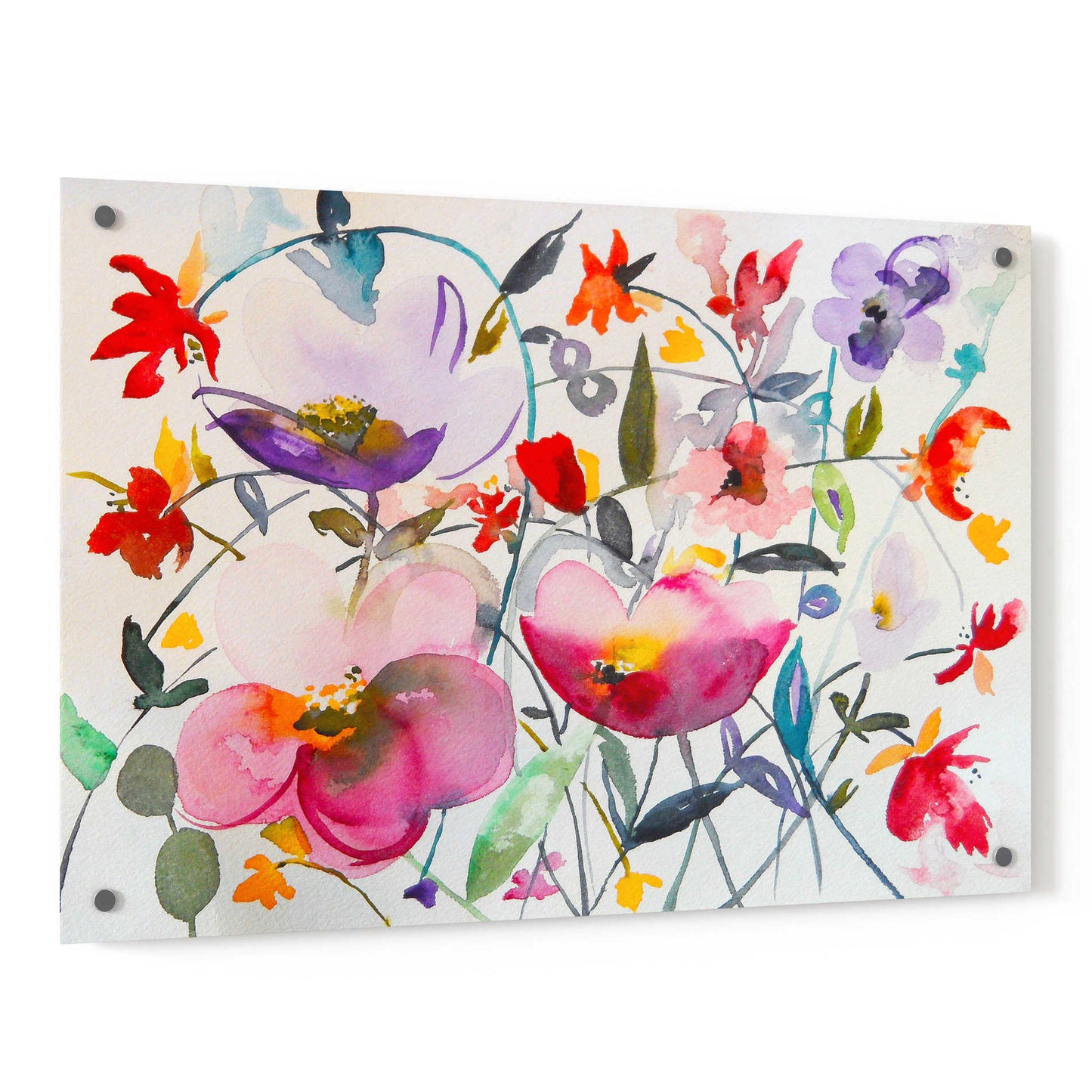 Epic Art 'Bohemian Garden' by Karin Johannesson, Acrylic Glass Wall Art,36x24