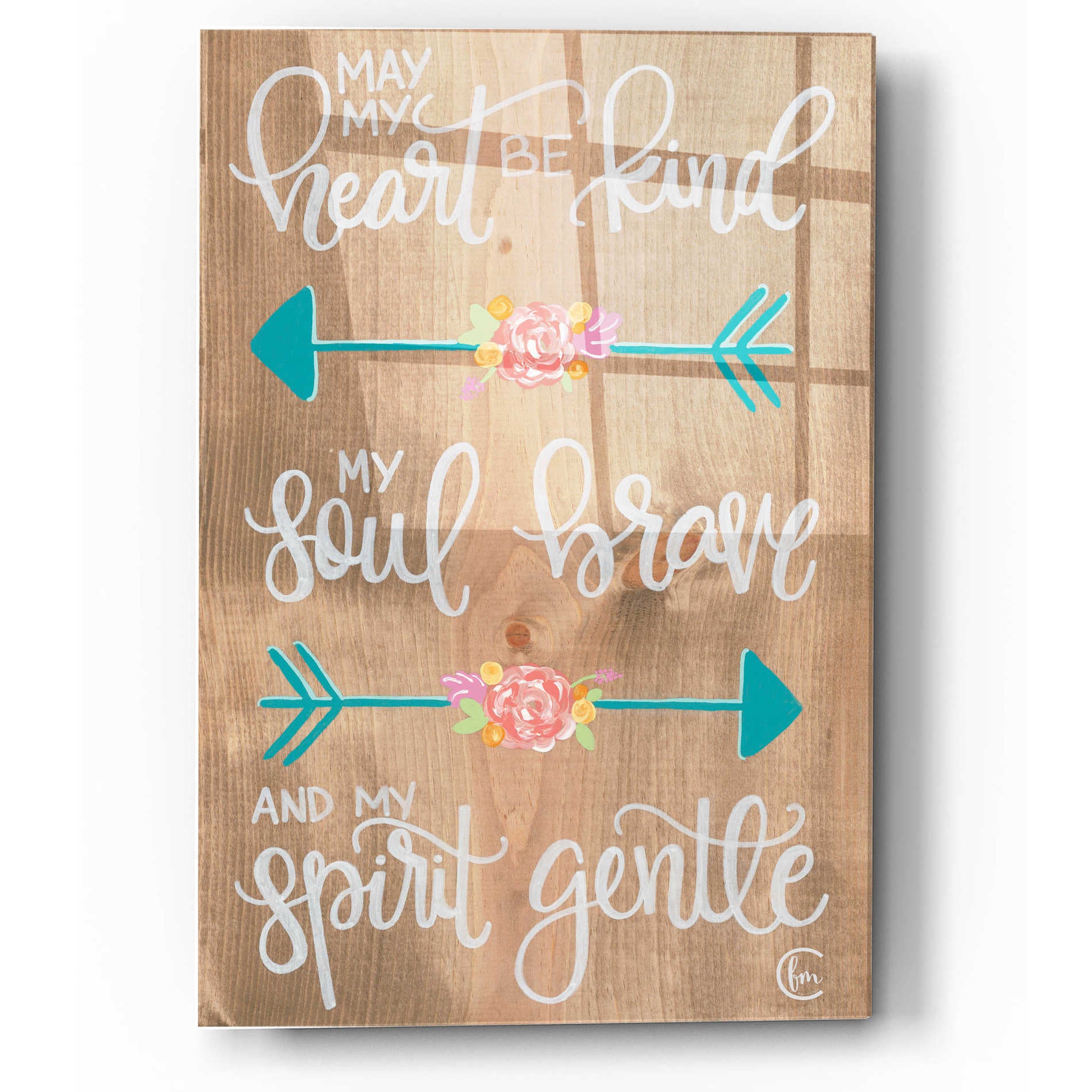 Epic Art 'Gentle Spirit Arrows' by Fearfully Made Creations, Acrylic Glass Wall Art,12x16