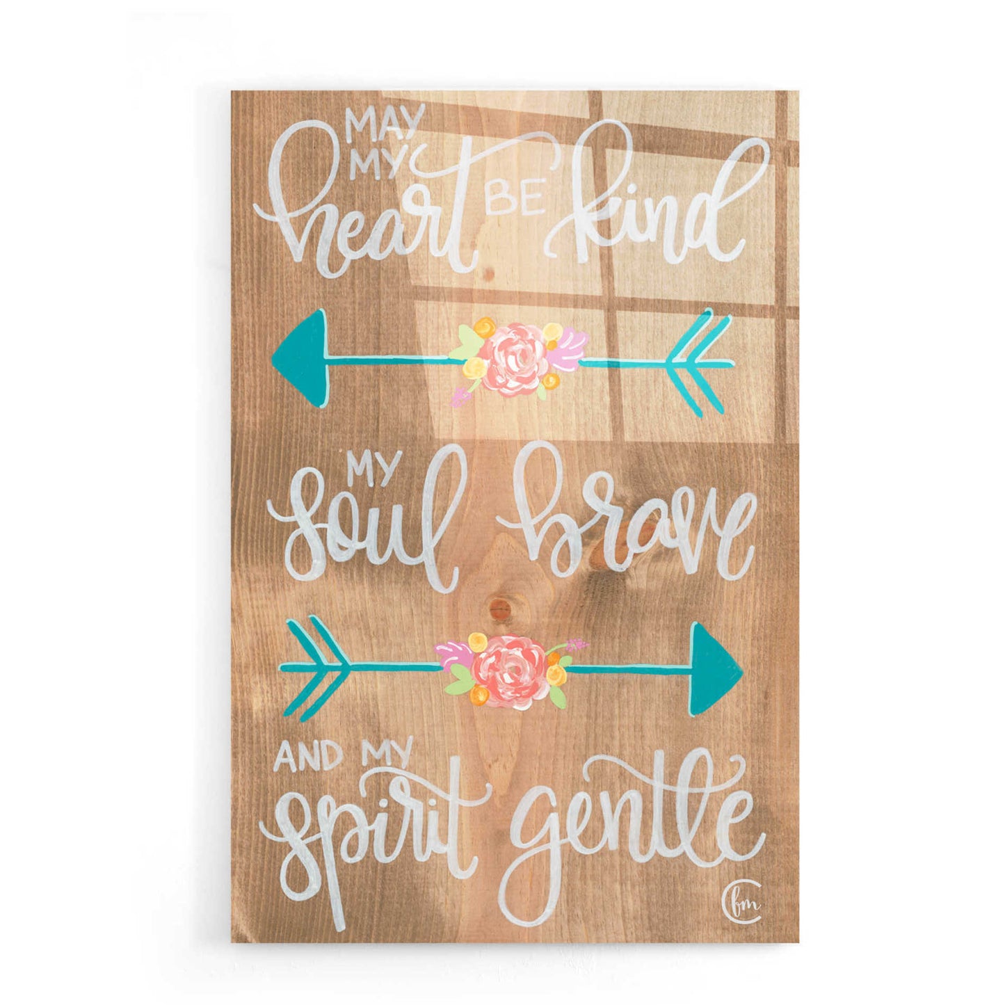 Epic Art 'Gentle Spirit Arrows' by Fearfully Made Creations, Acrylic Glass Wall Art,16x24