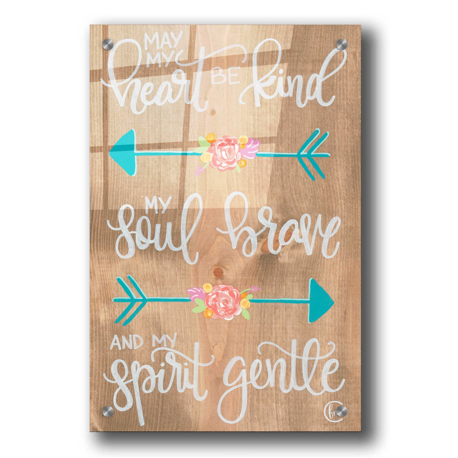 Epic Art 'Gentle Spirit Arrows' by Fearfully Made Creations, Acrylic Glass Wall Art,24x36