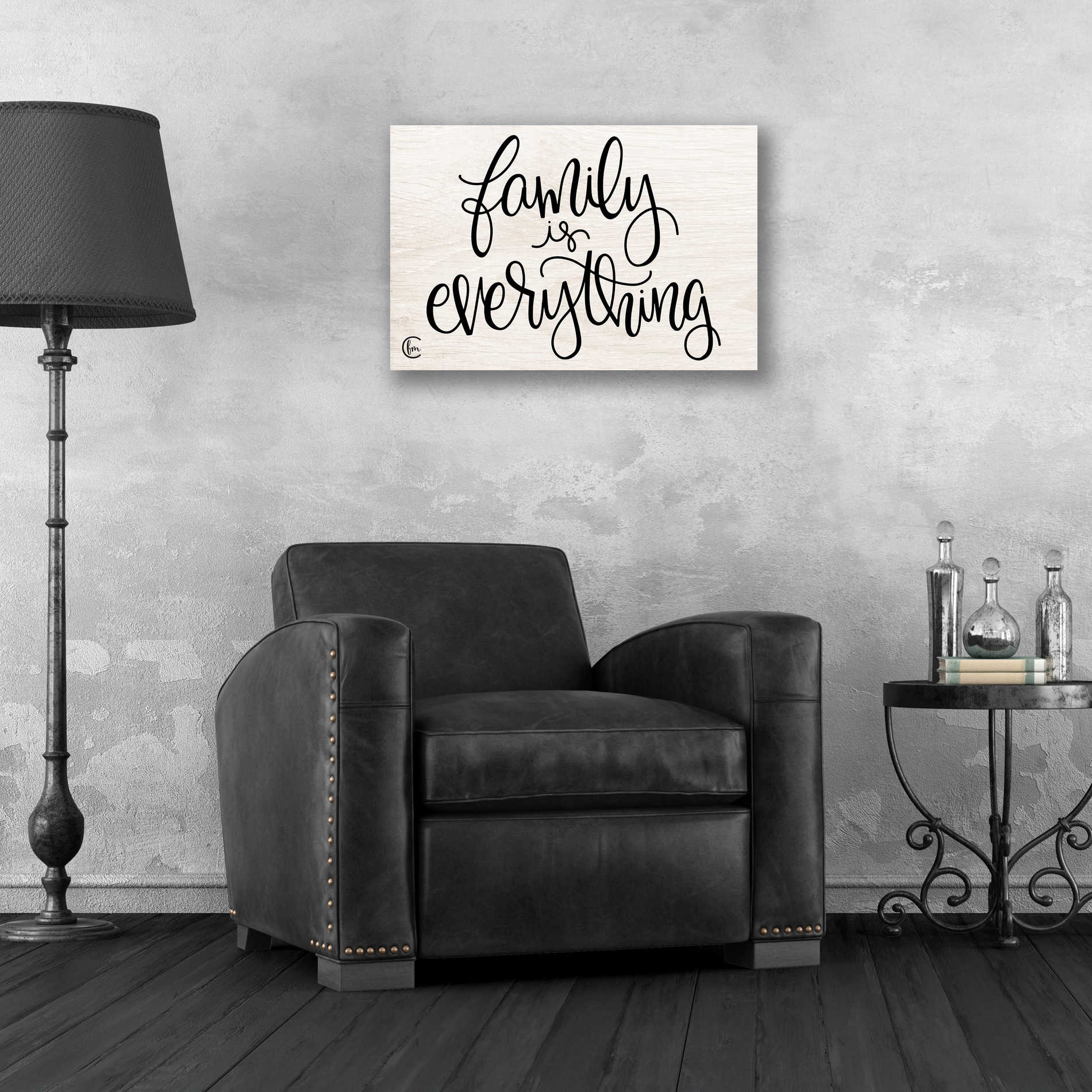 Epic Art 'Family is Everything' by Fearfully Made Creations, Acrylic Glass Wall Art,24x16
