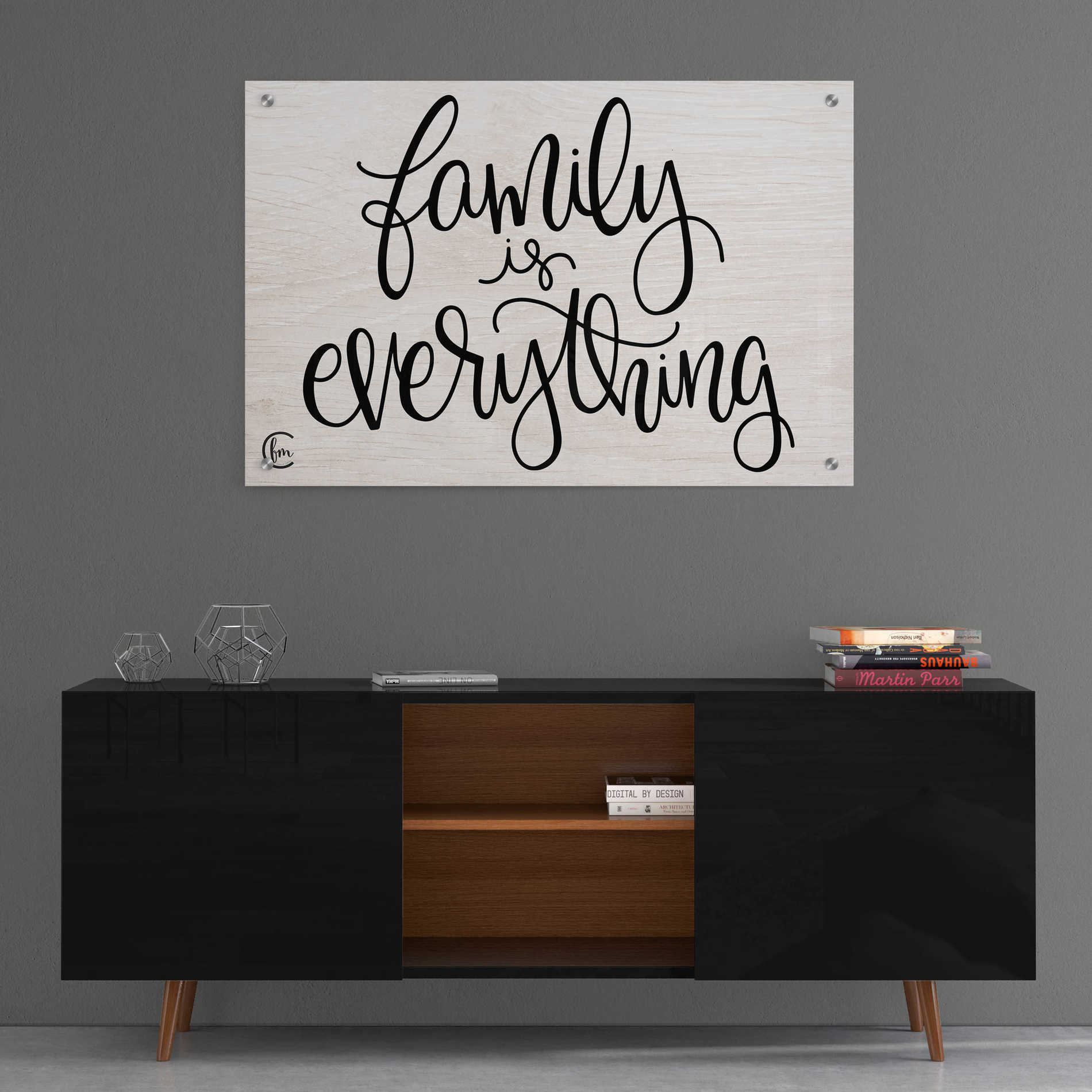 Epic Art 'Family is Everything' by Fearfully Made Creations, Acrylic Glass Wall Art,36x24