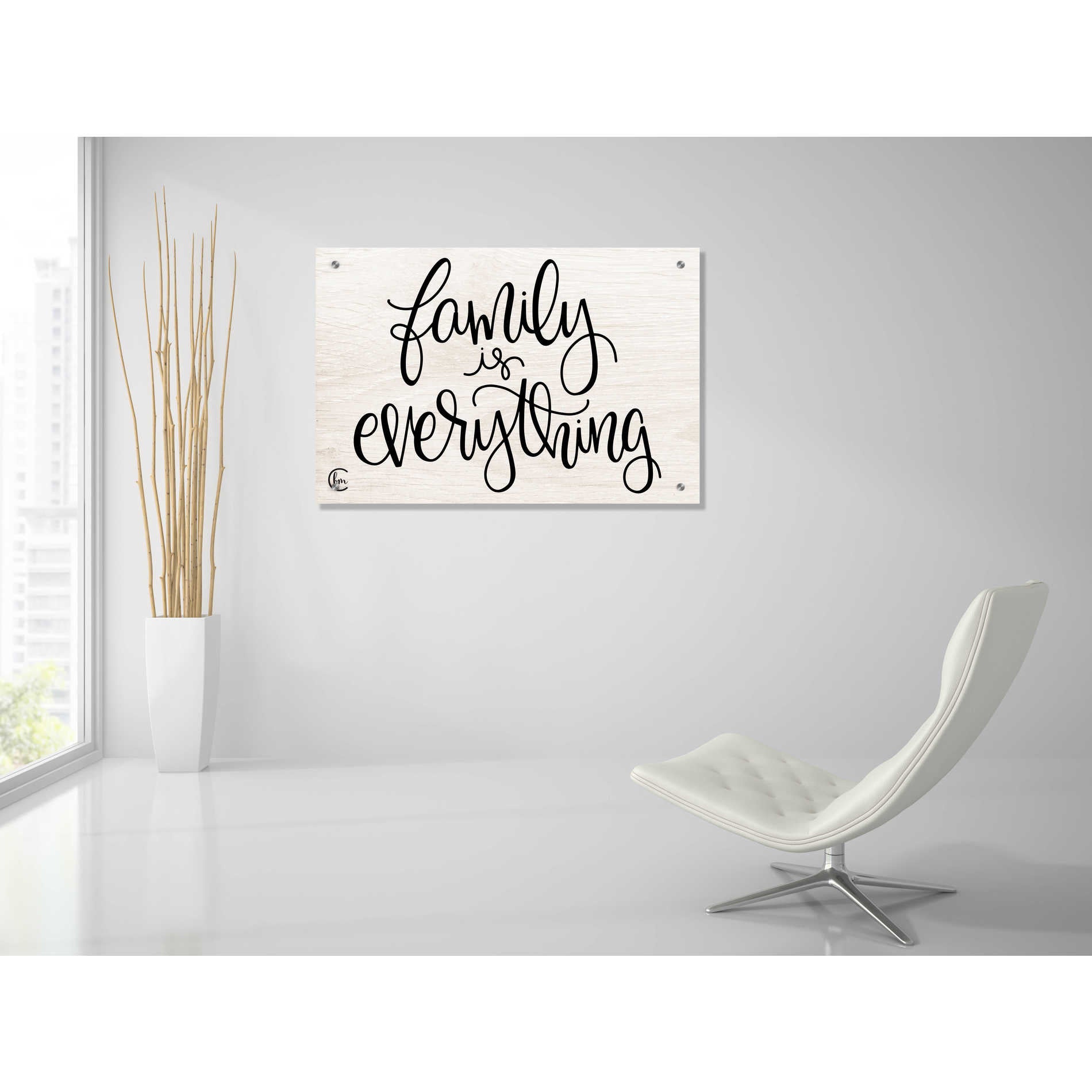 Epic Art 'Family is Everything' by Fearfully Made Creations, Acrylic Glass Wall Art,36x24