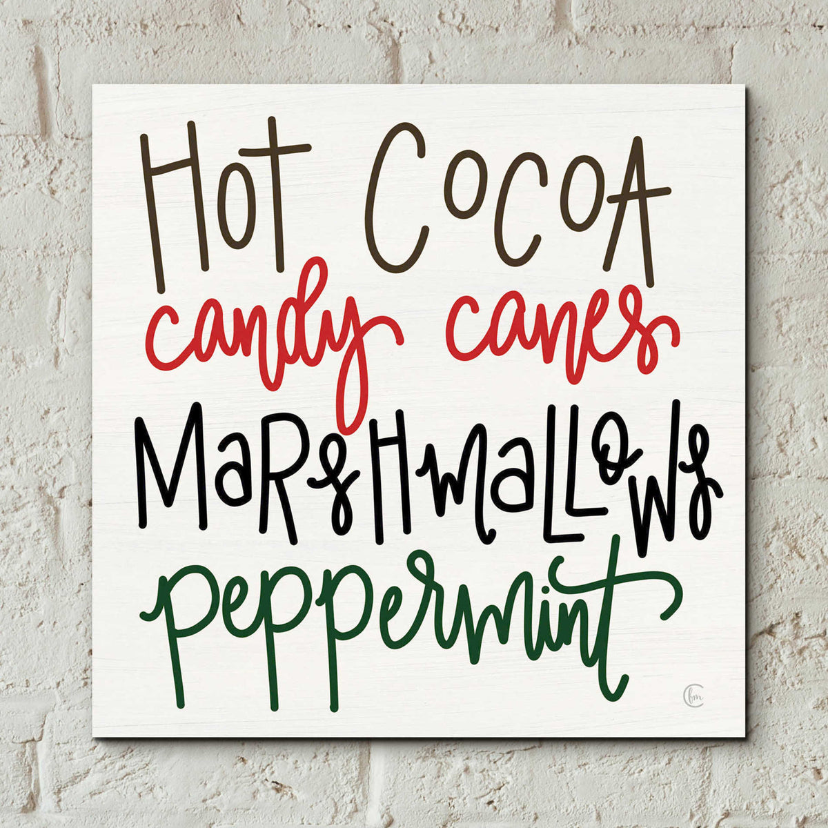 Epic Art 'Christmas Candy' by Fearfully Made Creations, Acrylic Glass Wall Art,12x12