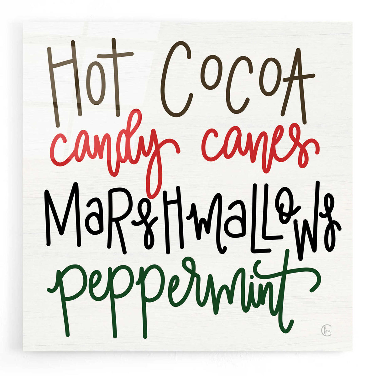 Epic Art 'Christmas Candy' by Fearfully Made Creations, Acrylic Glass Wall Art