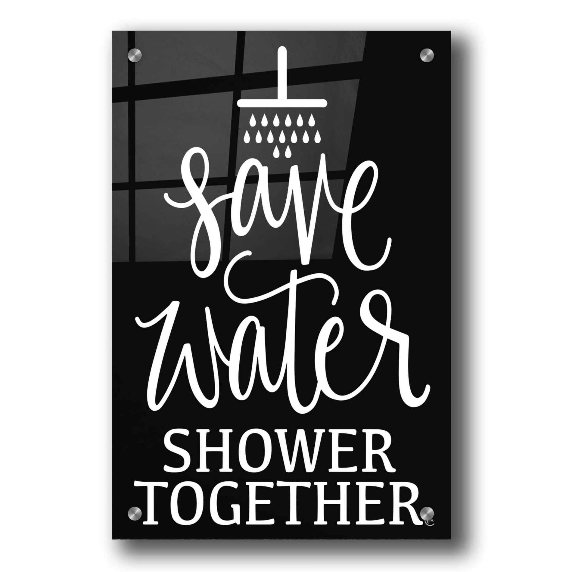 Epic Art 'Shower Together' by Fearfully Made Creations, Acrylic Glass Wall Art,24x36