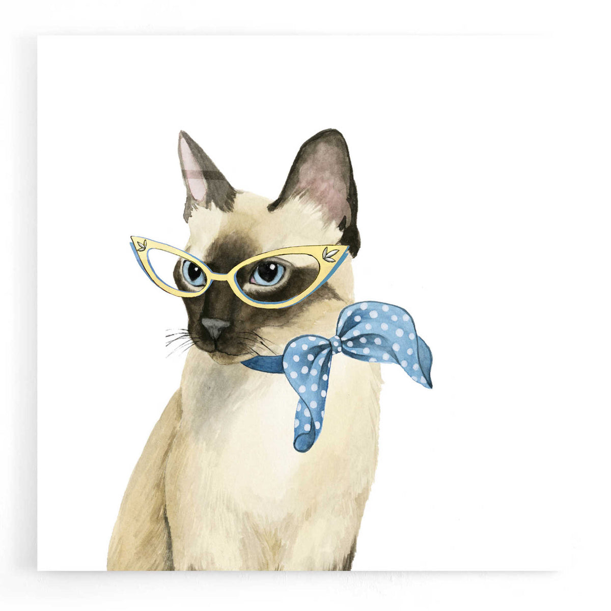 Epic Art 'Cool Cat II' by Grace Popp, Acrylic Glass Wall Art