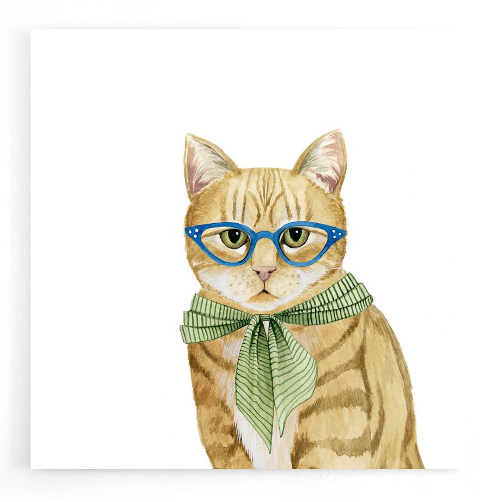 Epic Art 'Cool Cat IV' by Grace Popp, Acrylic Glass Wall Art