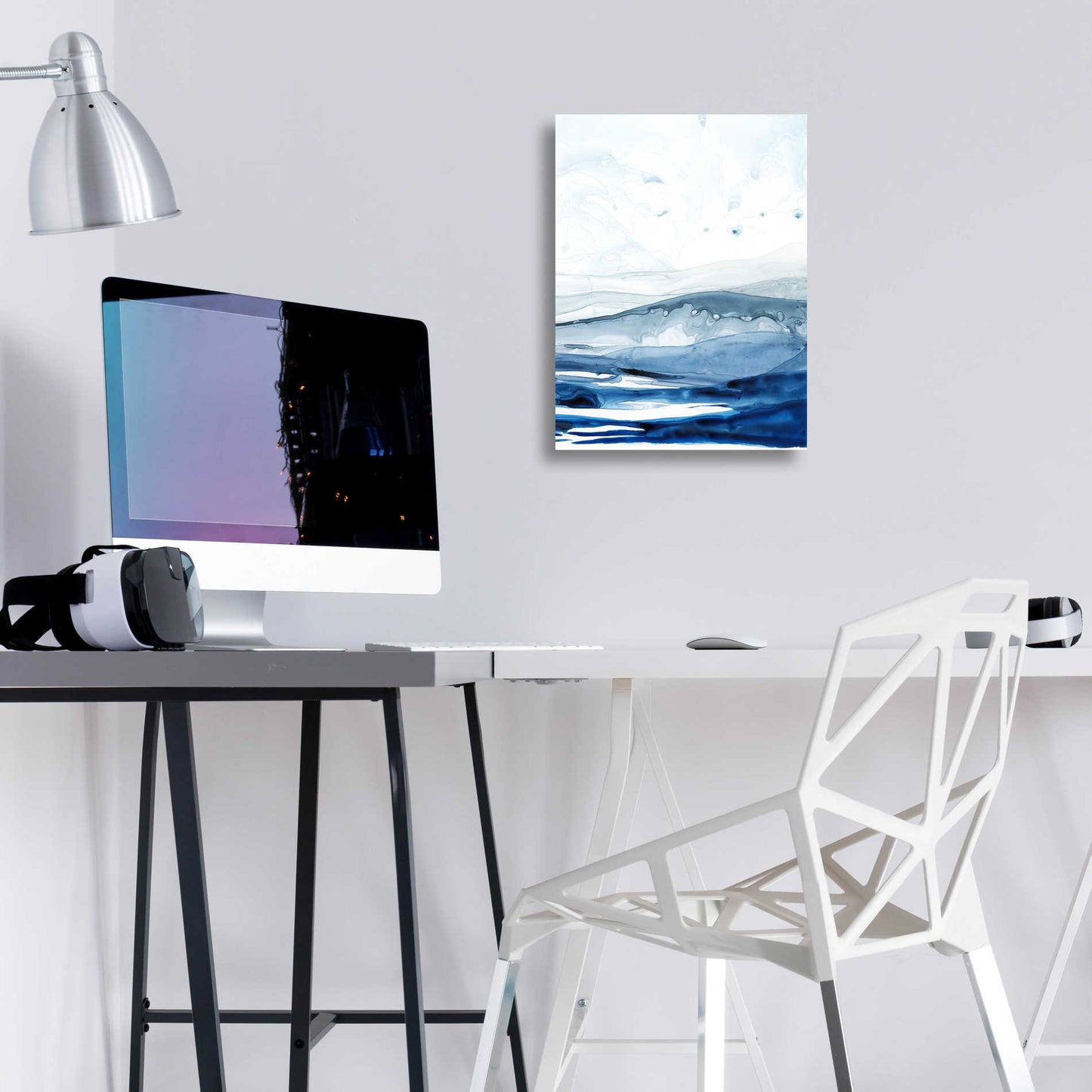 Epic Art 'Azure Arctic II' by Grace Popp, Acrylic Glass Wall Art,12x16