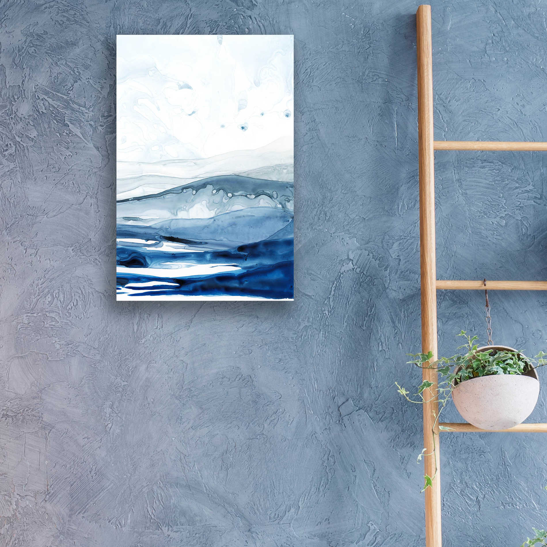 Epic Art 'Azure Arctic II' by Grace Popp, Acrylic Glass Wall Art,16x24