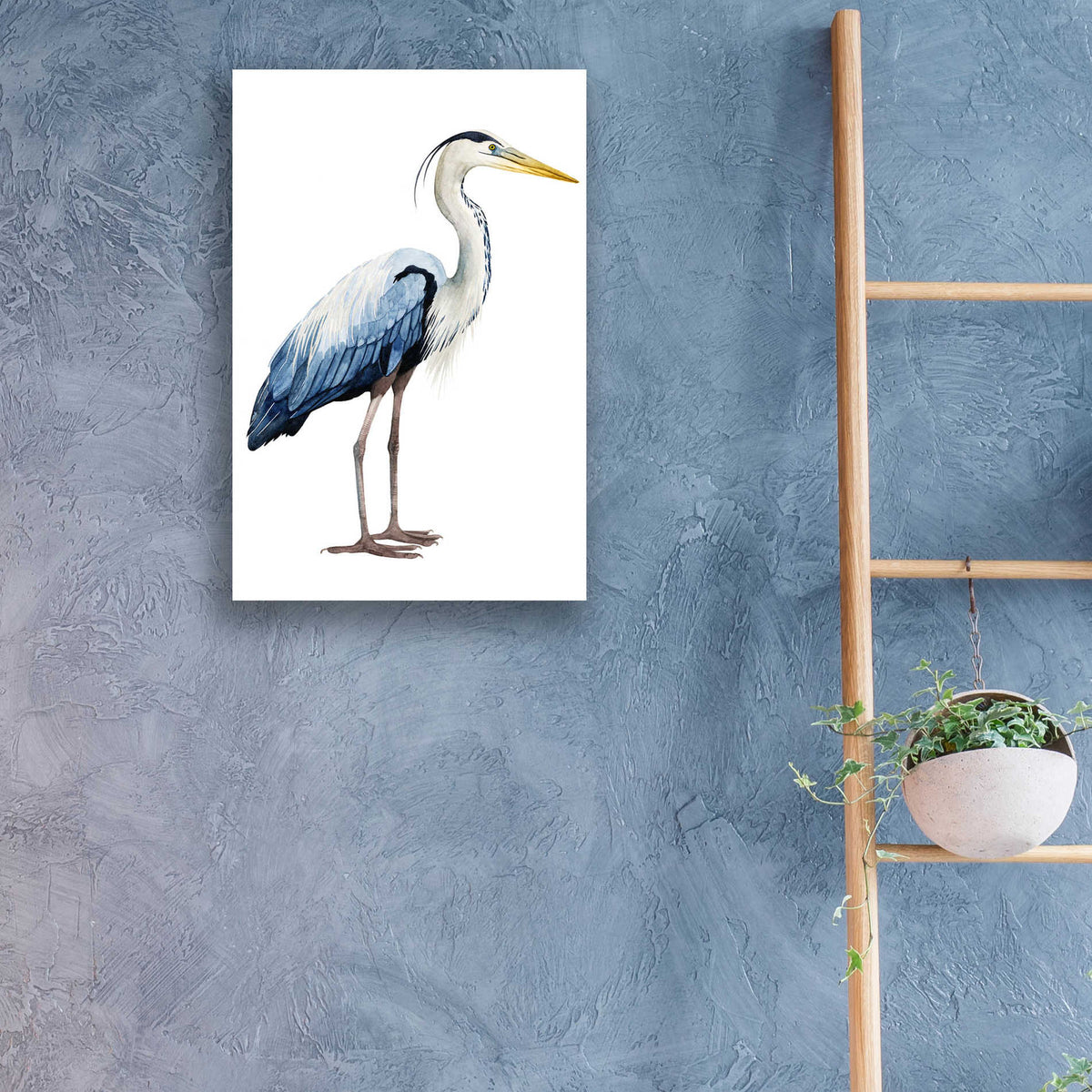 Epic Art 'Seabird Heron II' by Grace Popp, Acrylic Glass Wall Art,16x24