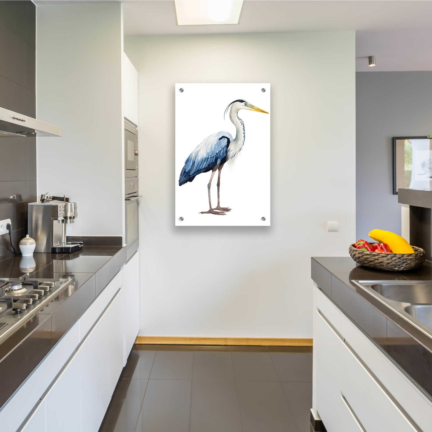 Epic Art 'Seabird Heron II' by Grace Popp, Acrylic Glass Wall Art,24x36