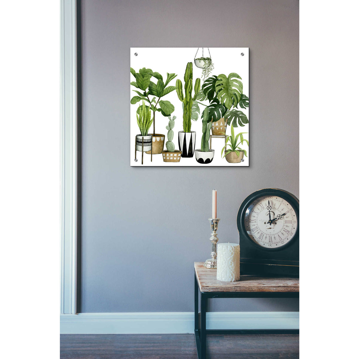 Epic Art 'Plant Haven I' by Grace Popp, Acrylic Glass Wall Art,24x24