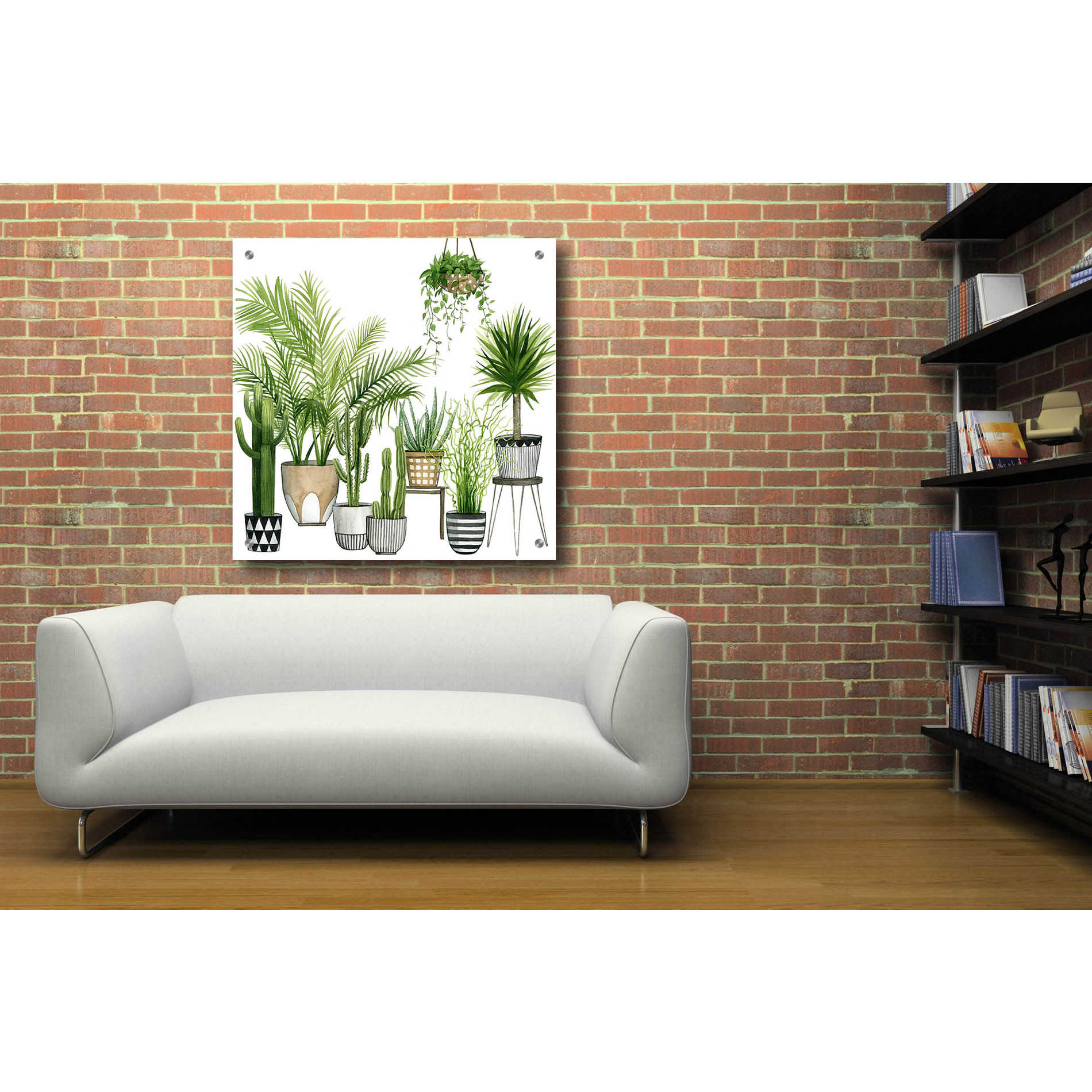 Epic Art 'Plant Haven II' by Grace Popp, Acrylic Glass Wall Art,36x36