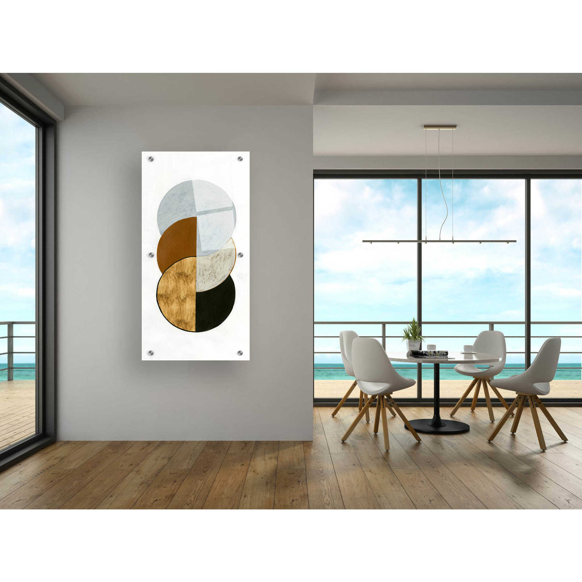 Epic Art 'Stacked Coins II' by Grace Popp, Acrylic Glass Wall Art,24x48