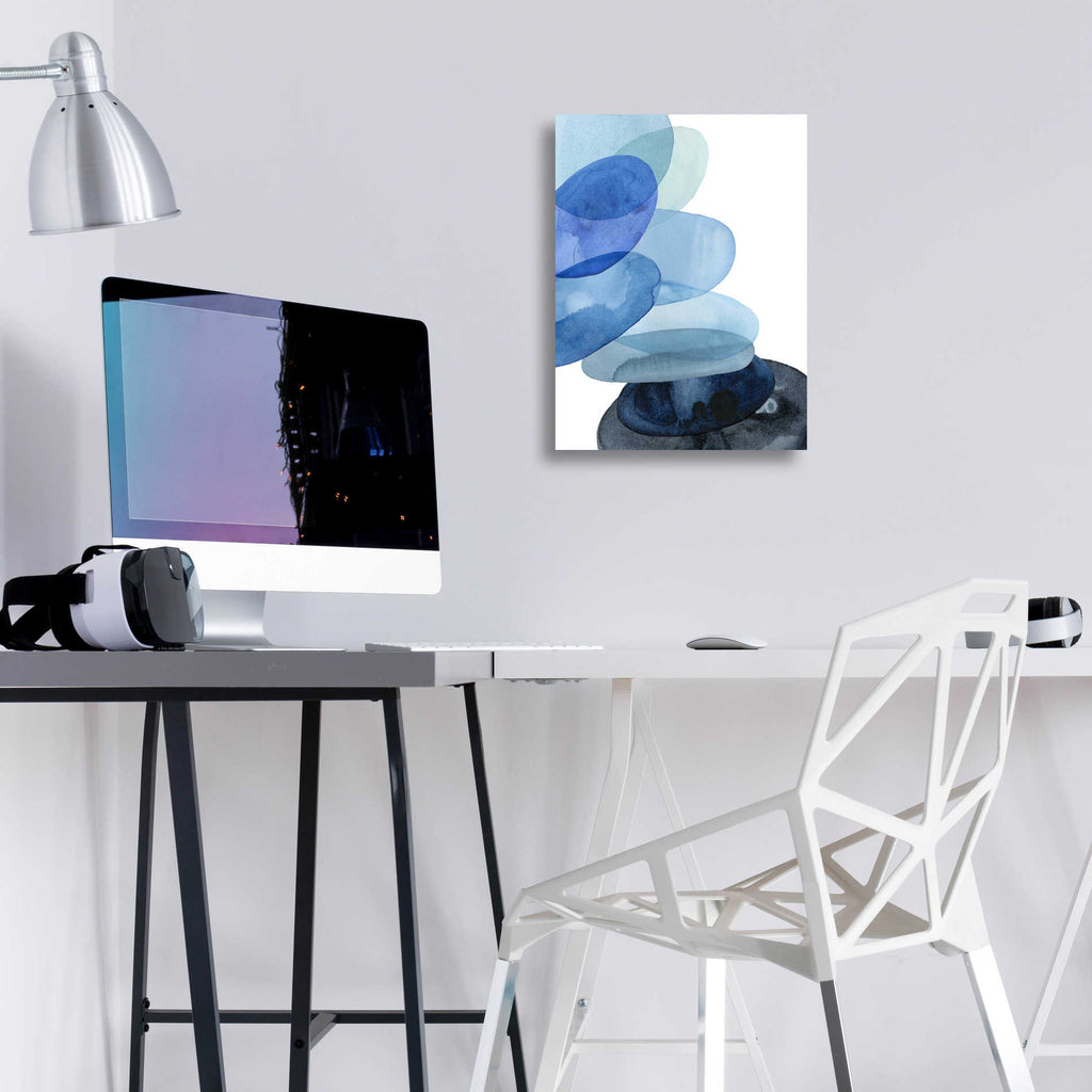 Epic Art 'River Worn Pebbles II' by Grace Popp, Acrylic Glass Wall Art,12x16
