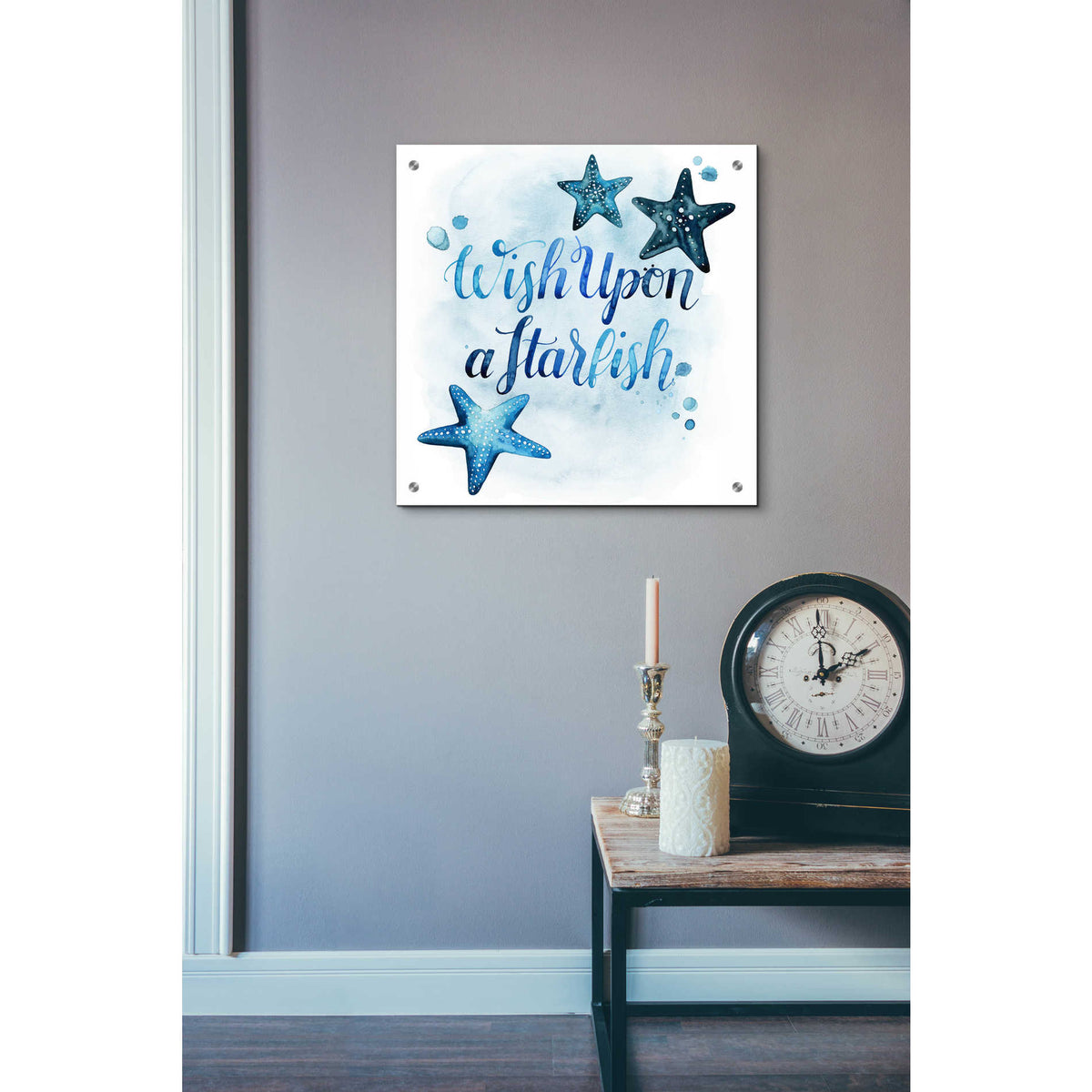Epic Art 'Sea Lovers I' by Grace Popp, Acrylic Glass Wall Art,24x24