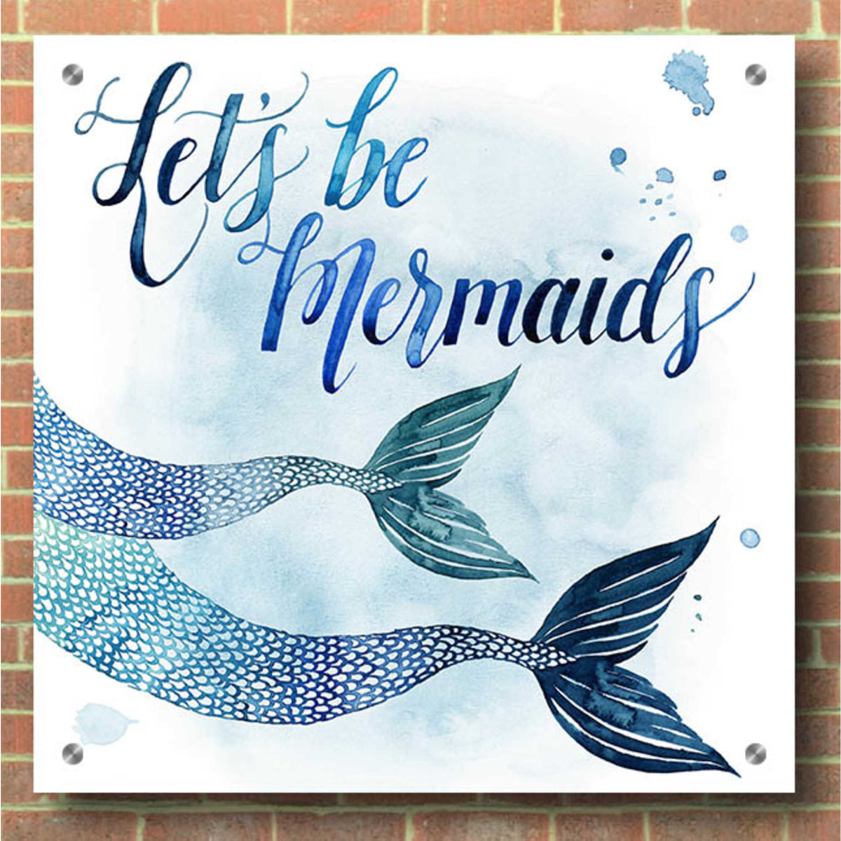 Epic Art 'Sea Lovers II' by Grace Popp, Acrylic Glass Wall Art,36x36
