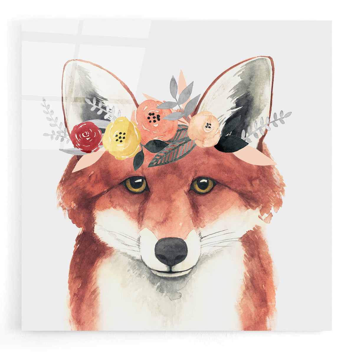 Epic Art 'Flower Crown Forester IV' by Grace Popp, Acrylic Glass Wall Art